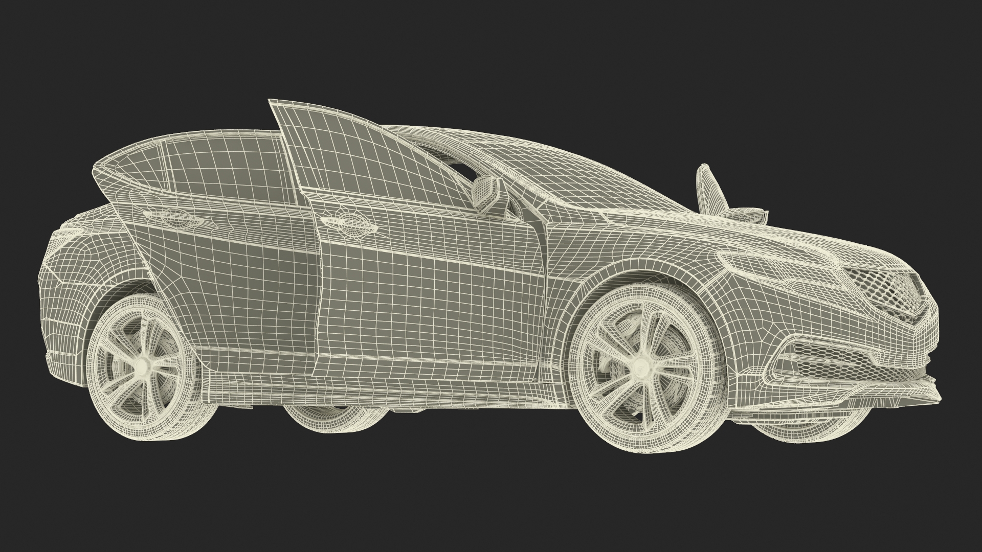 Car Transporter Loaded 3D
