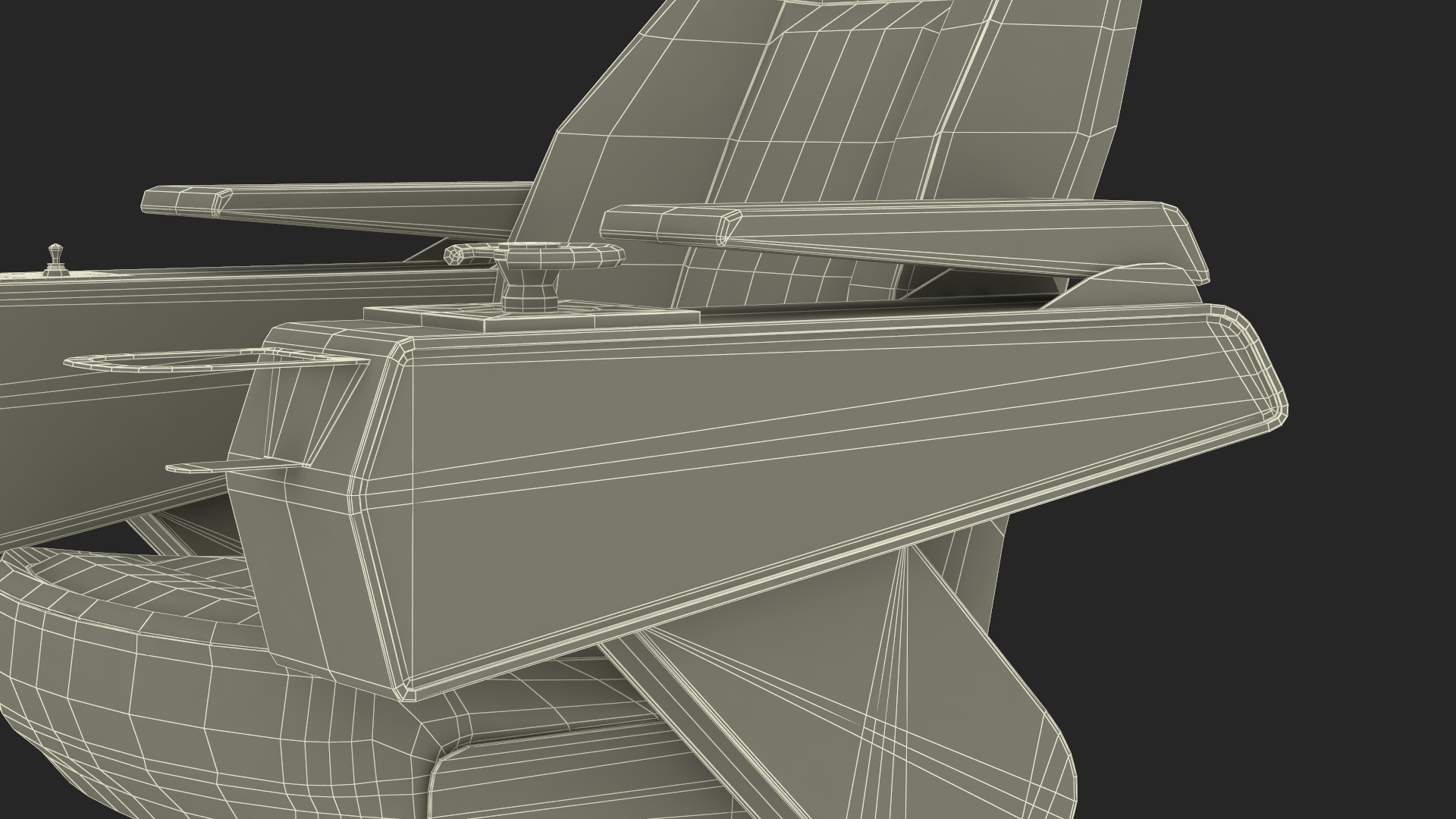 3D Ship Captain Chair model