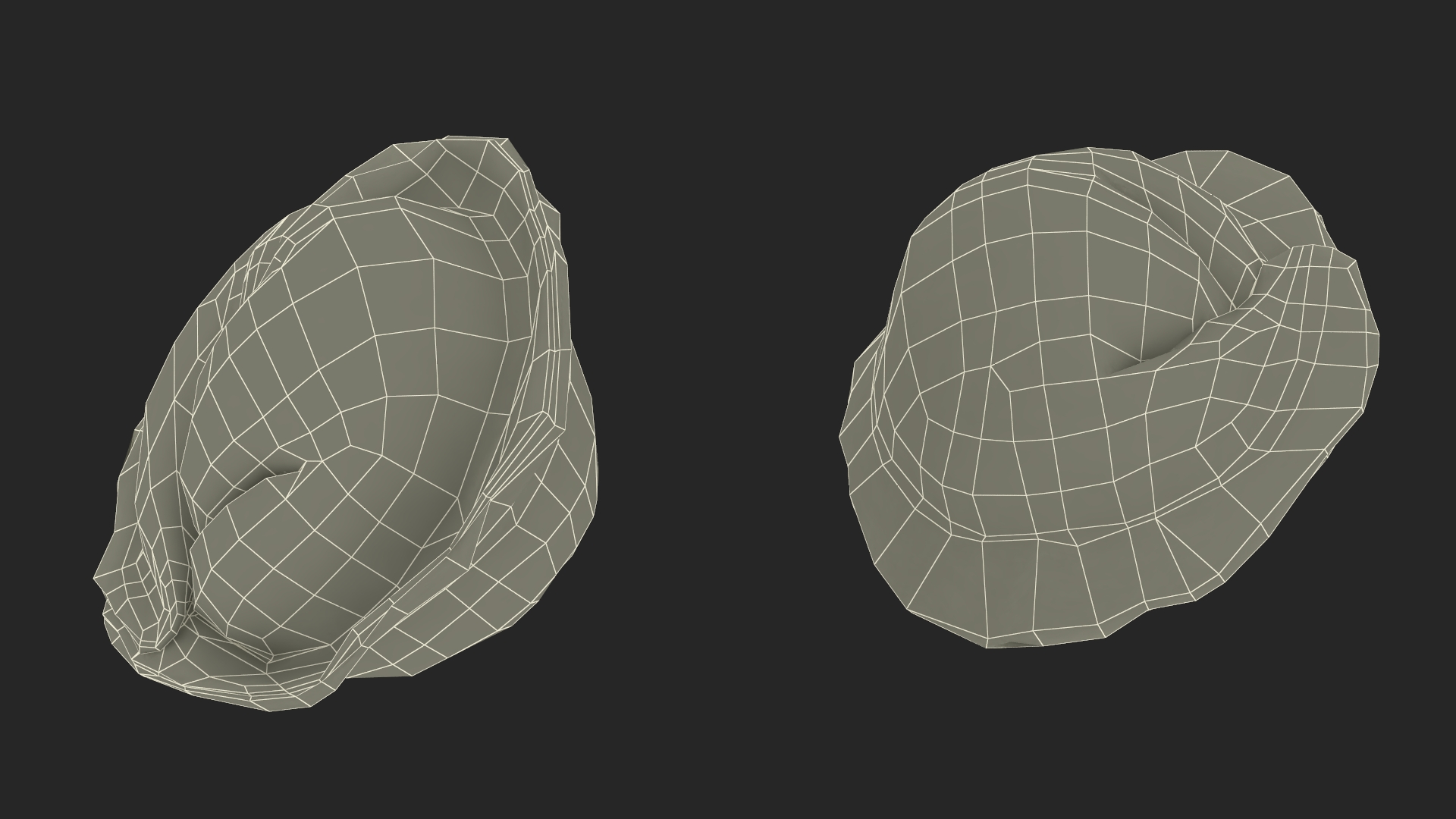3D Pelmeni Dumpling Cooked model