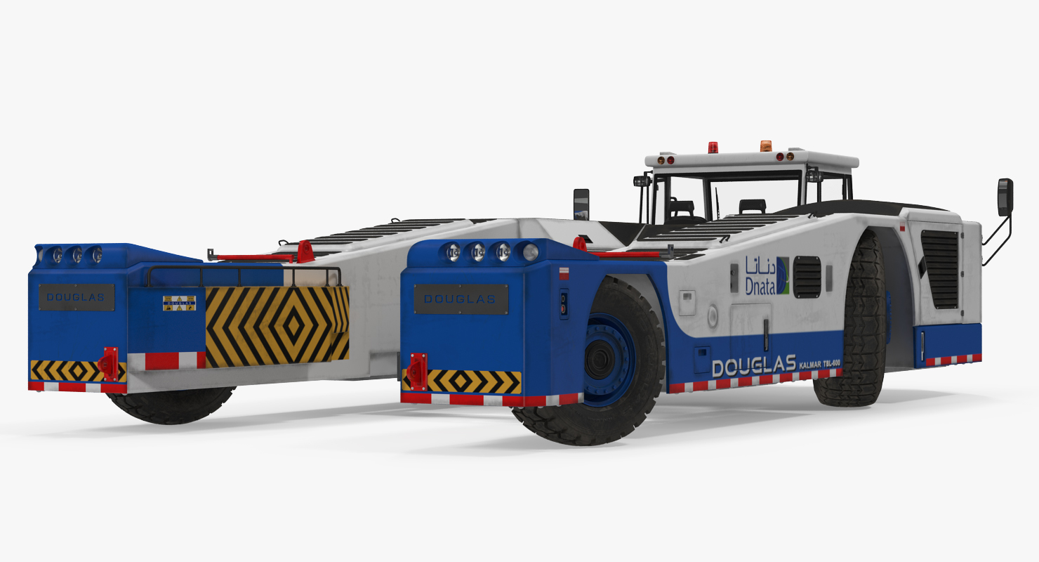 3D Aircraft Towing Tractor Douglas TBL 600 Rigged