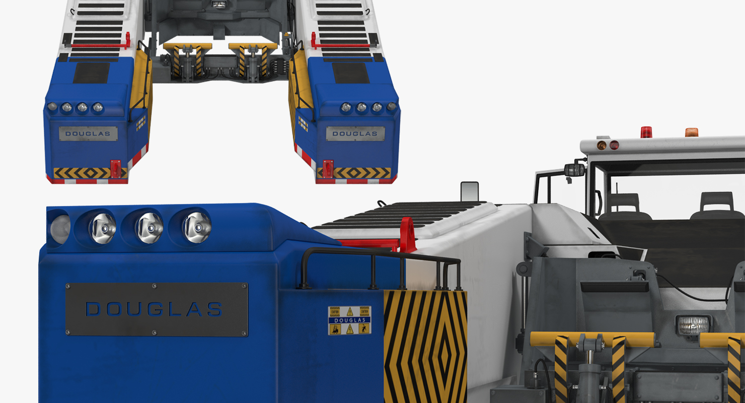 3D Aircraft Towing Tractor Douglas TBL 600 Rigged