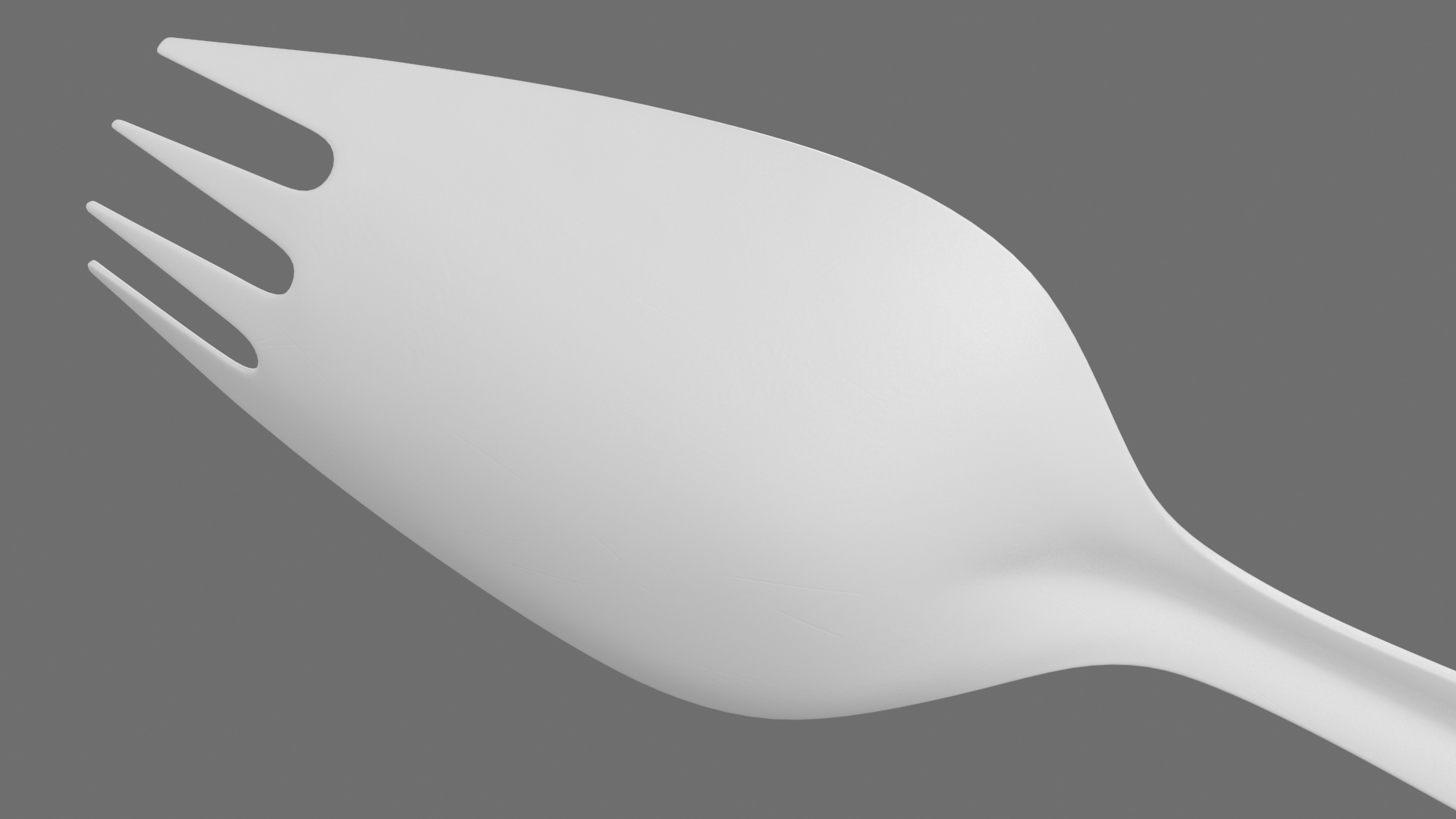 3D Plastic Spork Utensil