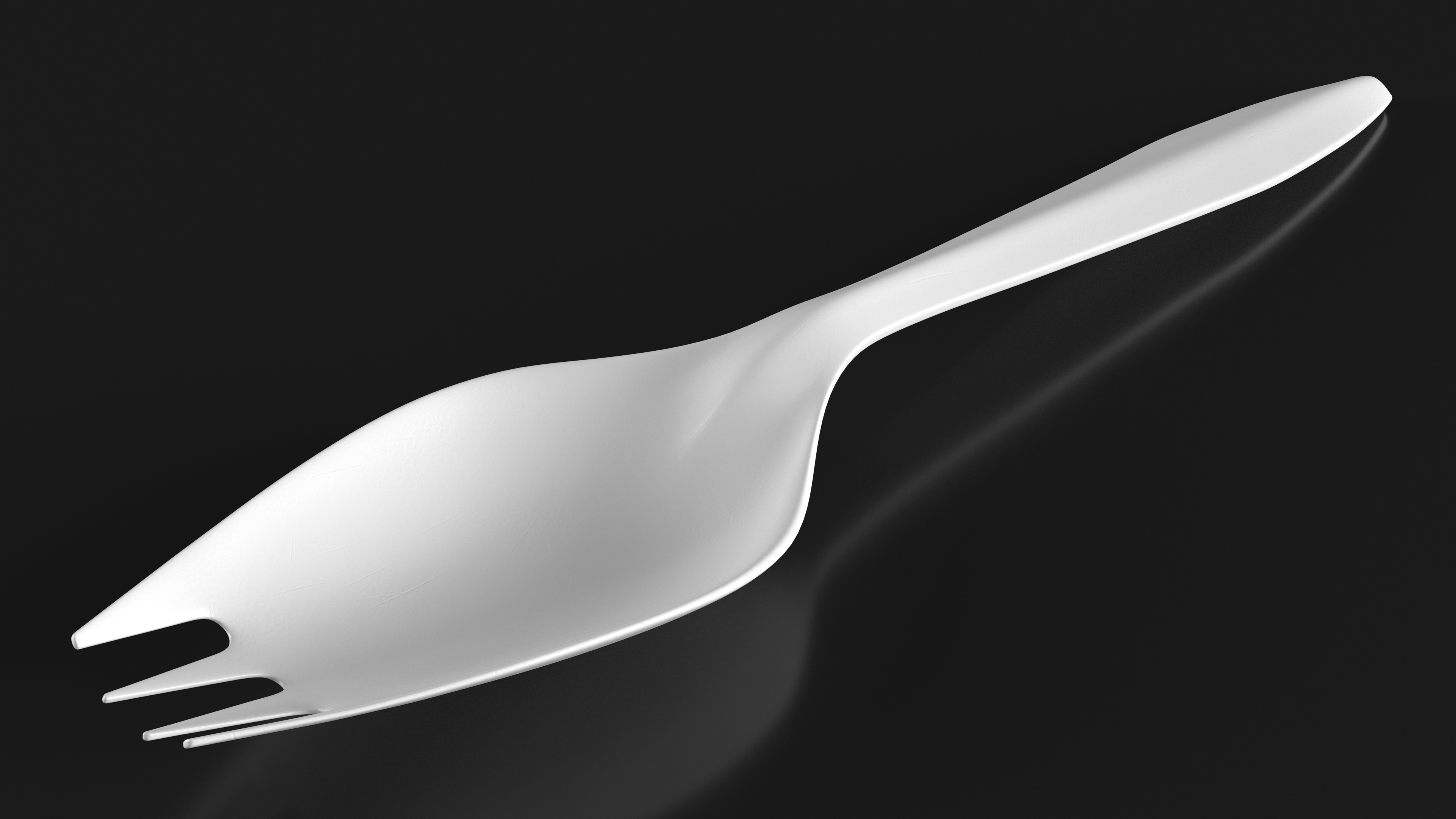 3D Plastic Spork Utensil
