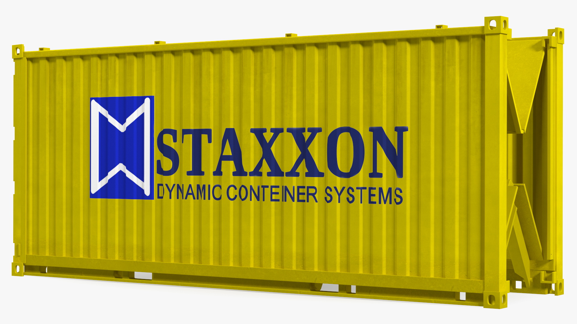 Shipping Container with Foldable Panels 3D model