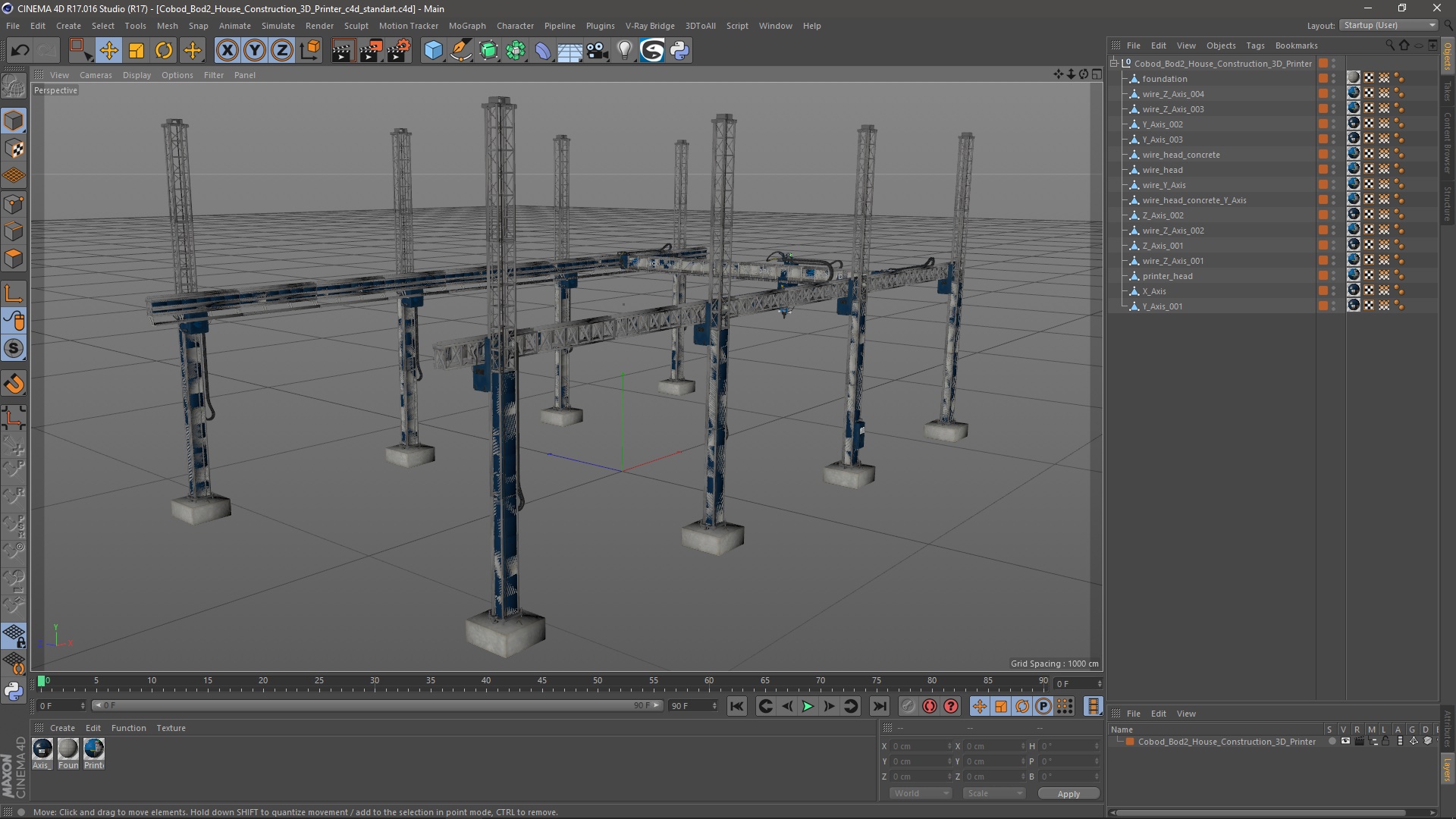 3D model Cobod Bod2 House Construction 3D Printer