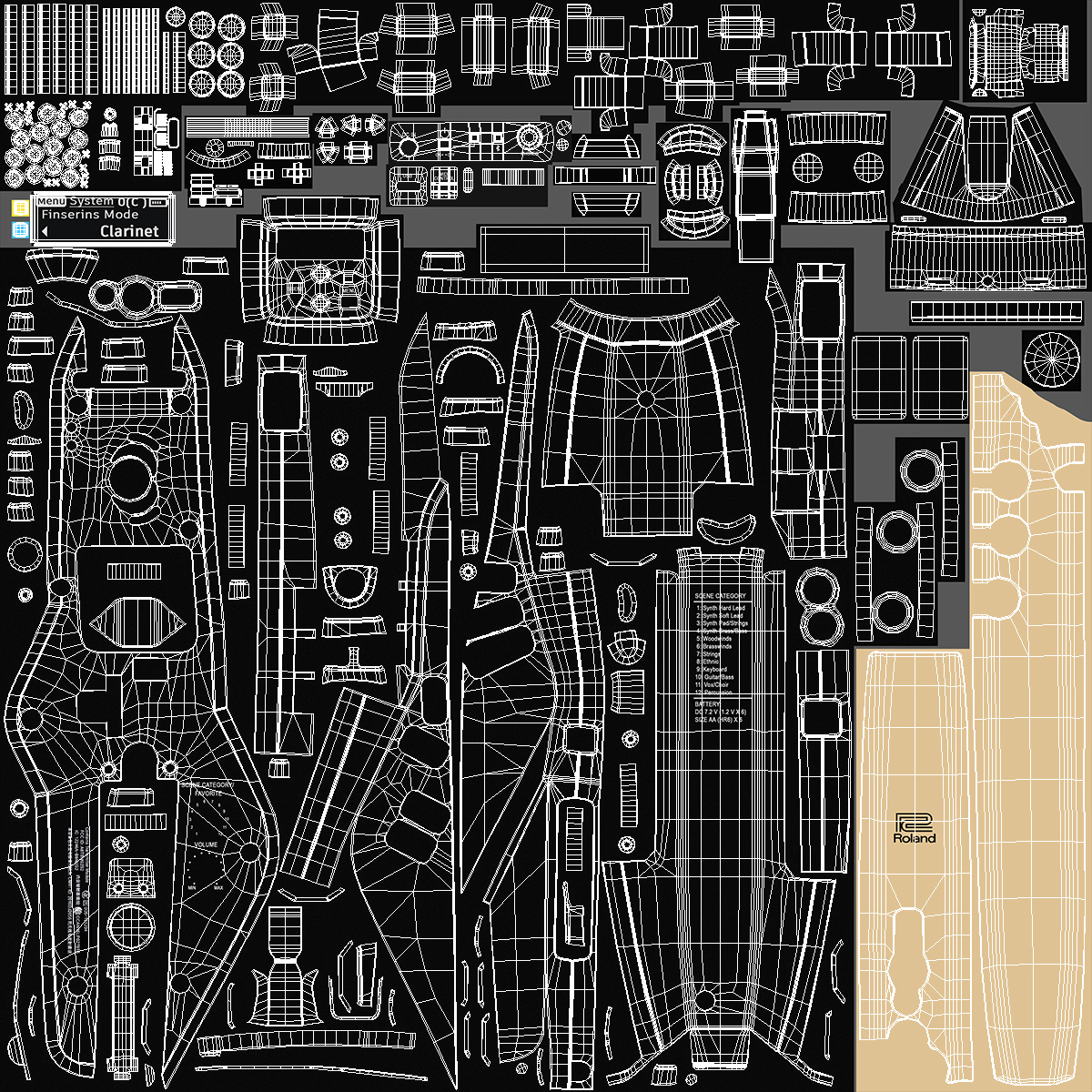 3D Aerophone AE-20SC Gold Color model