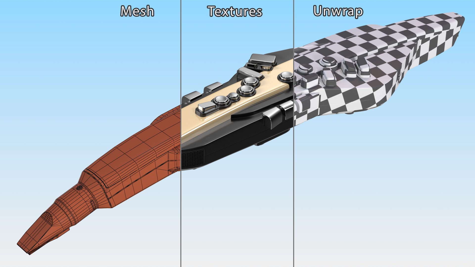 3D Aerophone AE-20SC Gold Color model