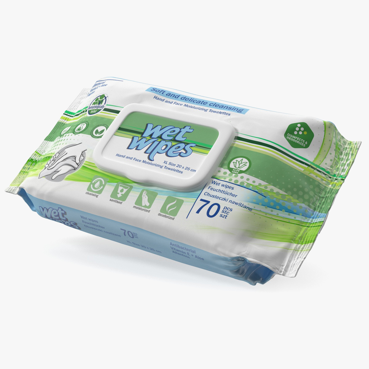 Hands Cleansing Wet Wipes, view 5