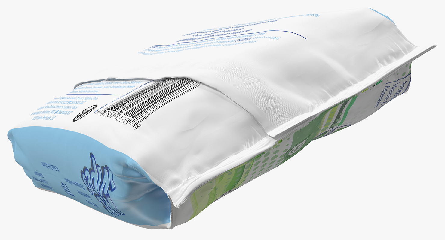 3D model Hands Cleansing Wet Wipes