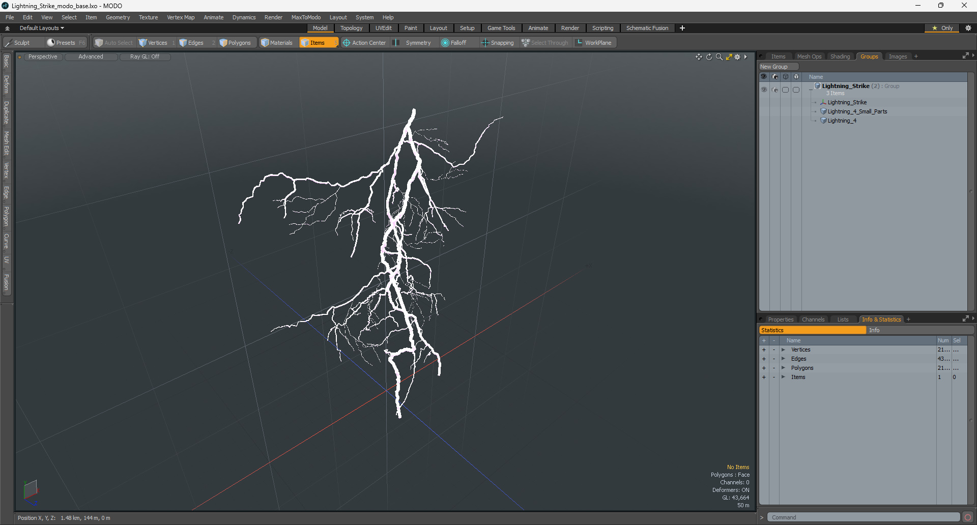 3D Lightning Strike