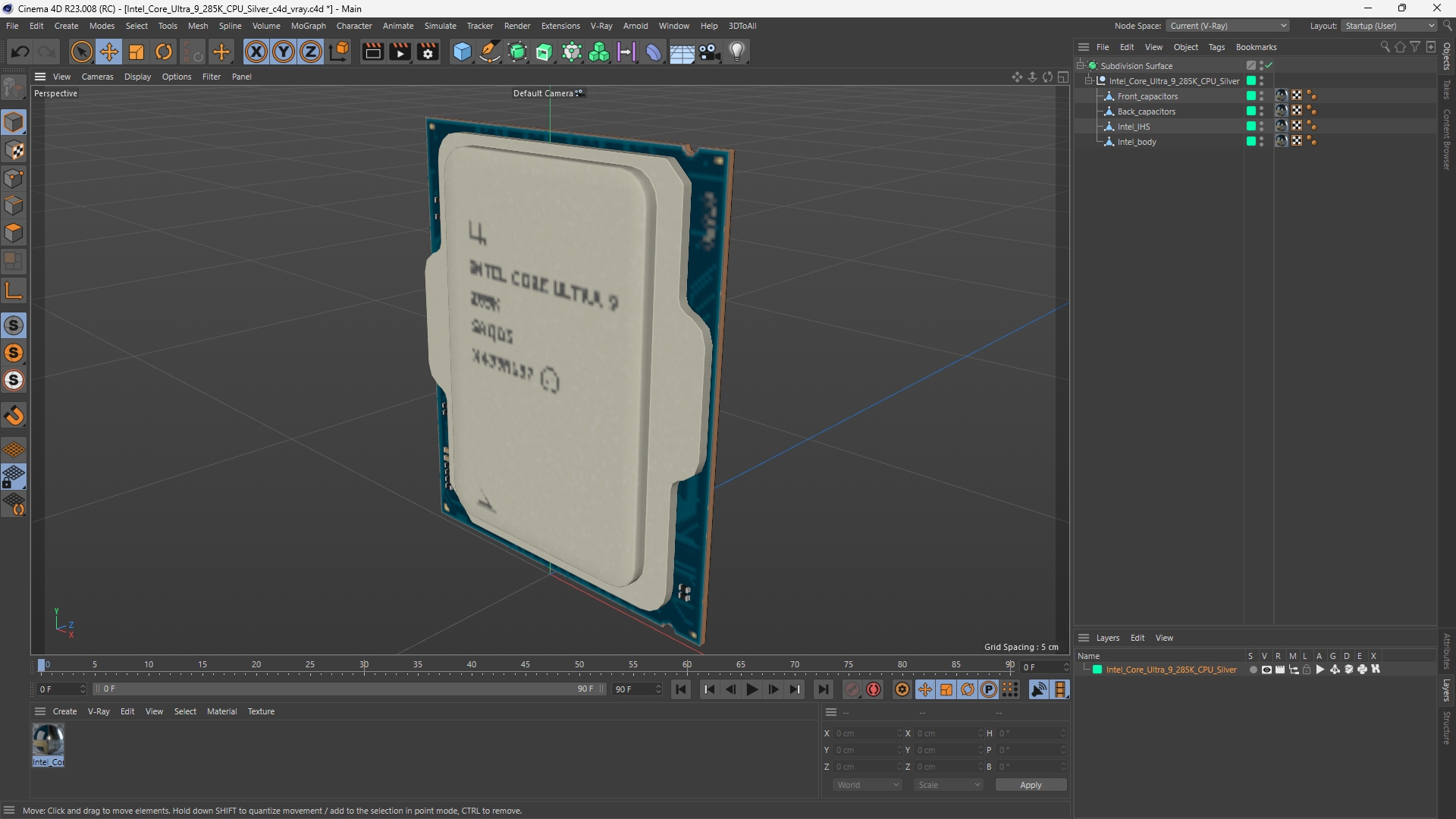 Intel Core Ultra 9 285K CPU Silver - view 12