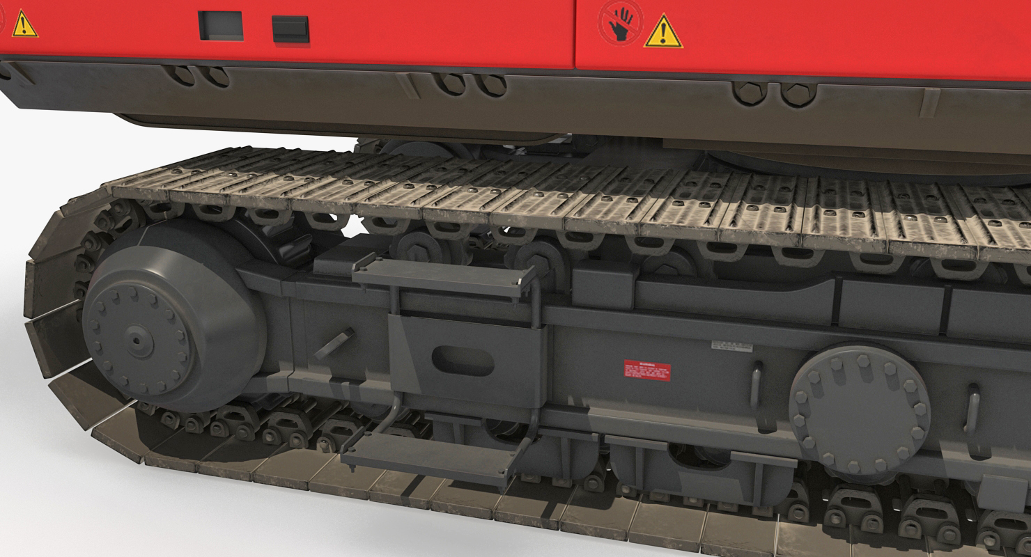 Hydraulics Pile Driver Generic Rigged 3D