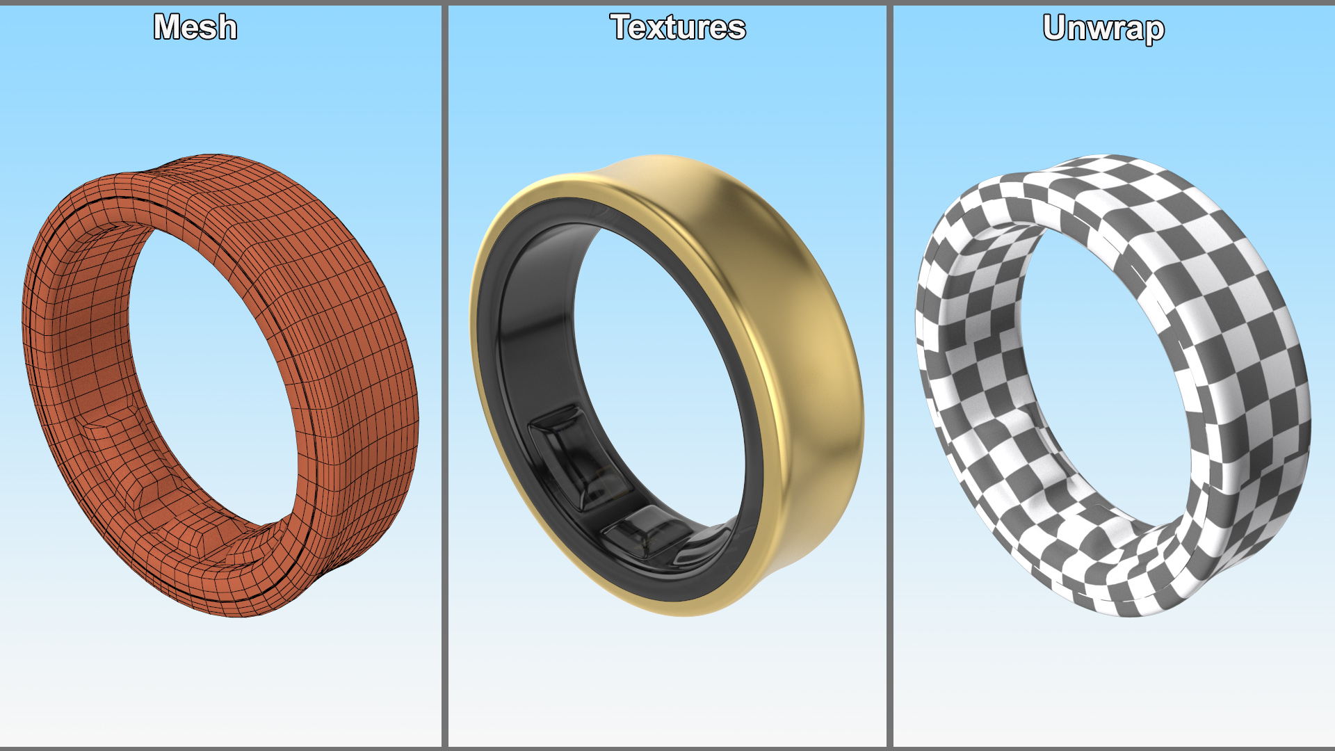 3D model Smart Ring Gold