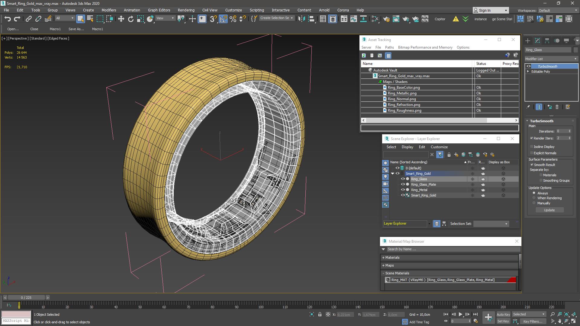 3D model Smart Ring Gold