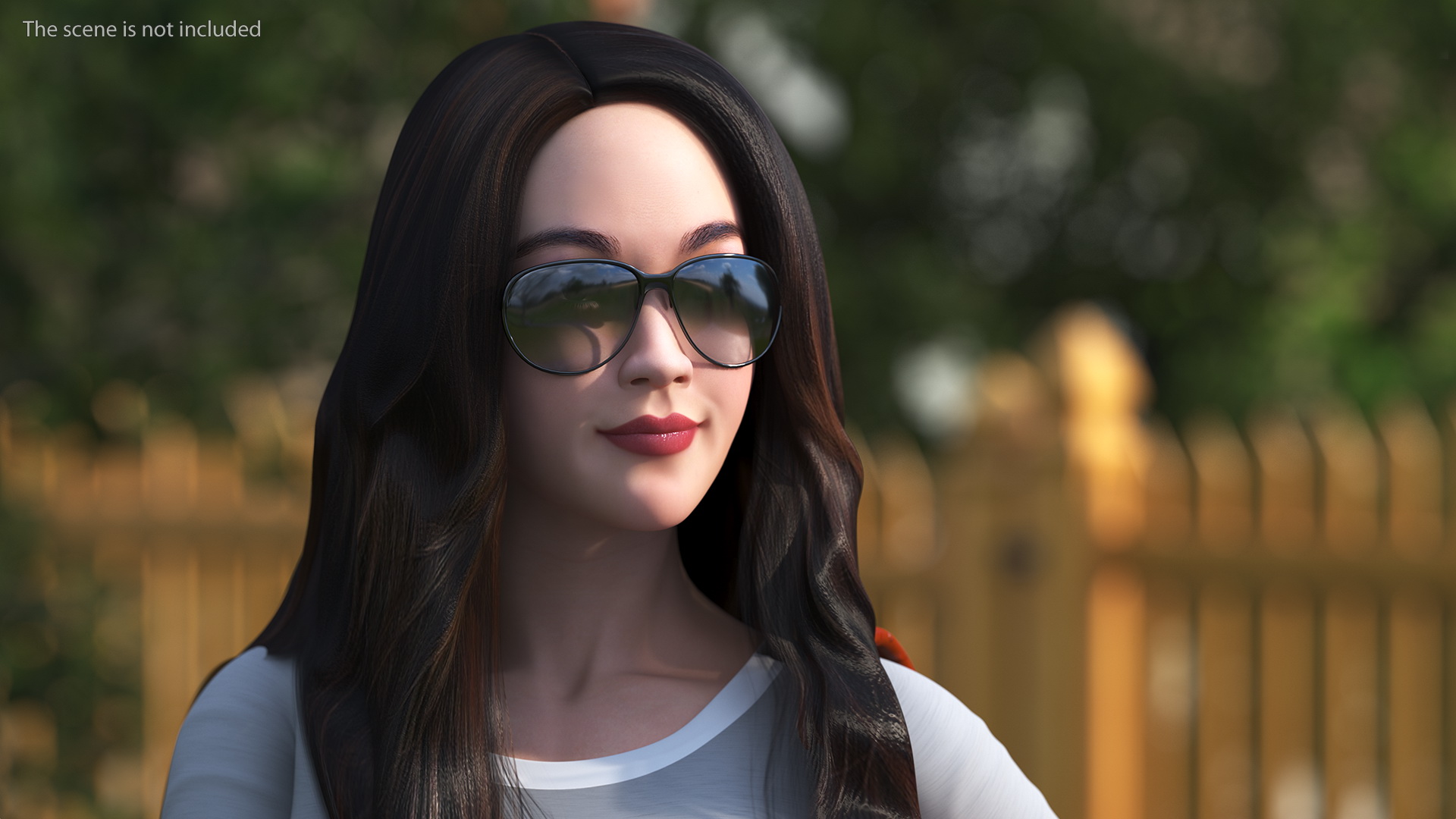 Chinese Woman with Hermes Birkin Bag Ostrich 3D model