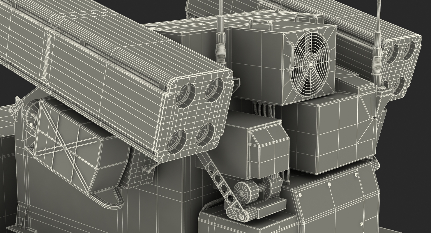 3D model HMMWV M998 Equipped with Avenger Simple Interior Desert