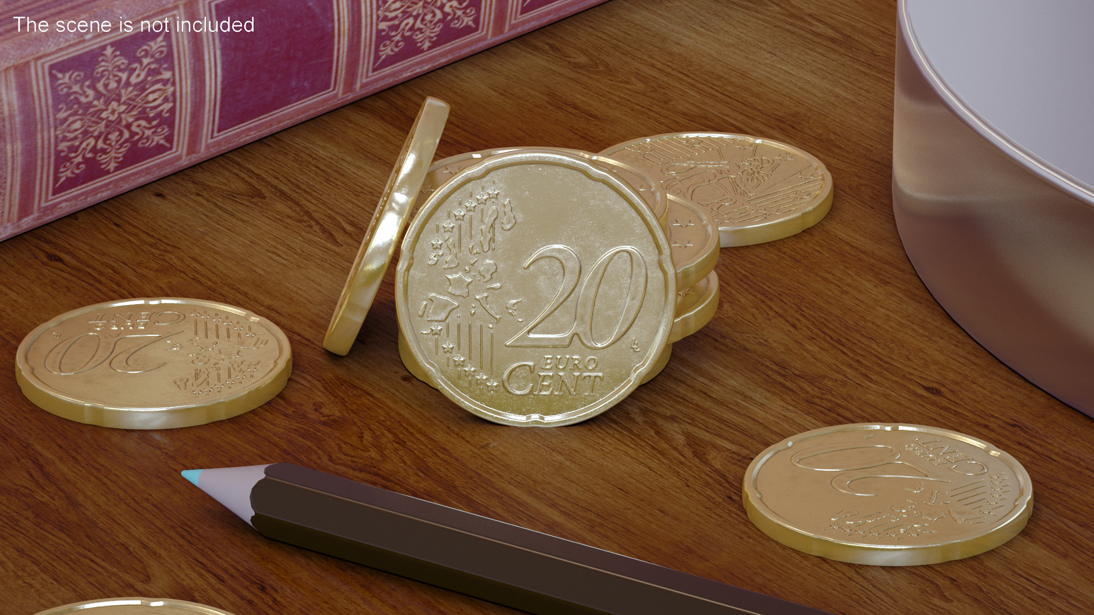 3D 20 Euro Cent Italy model