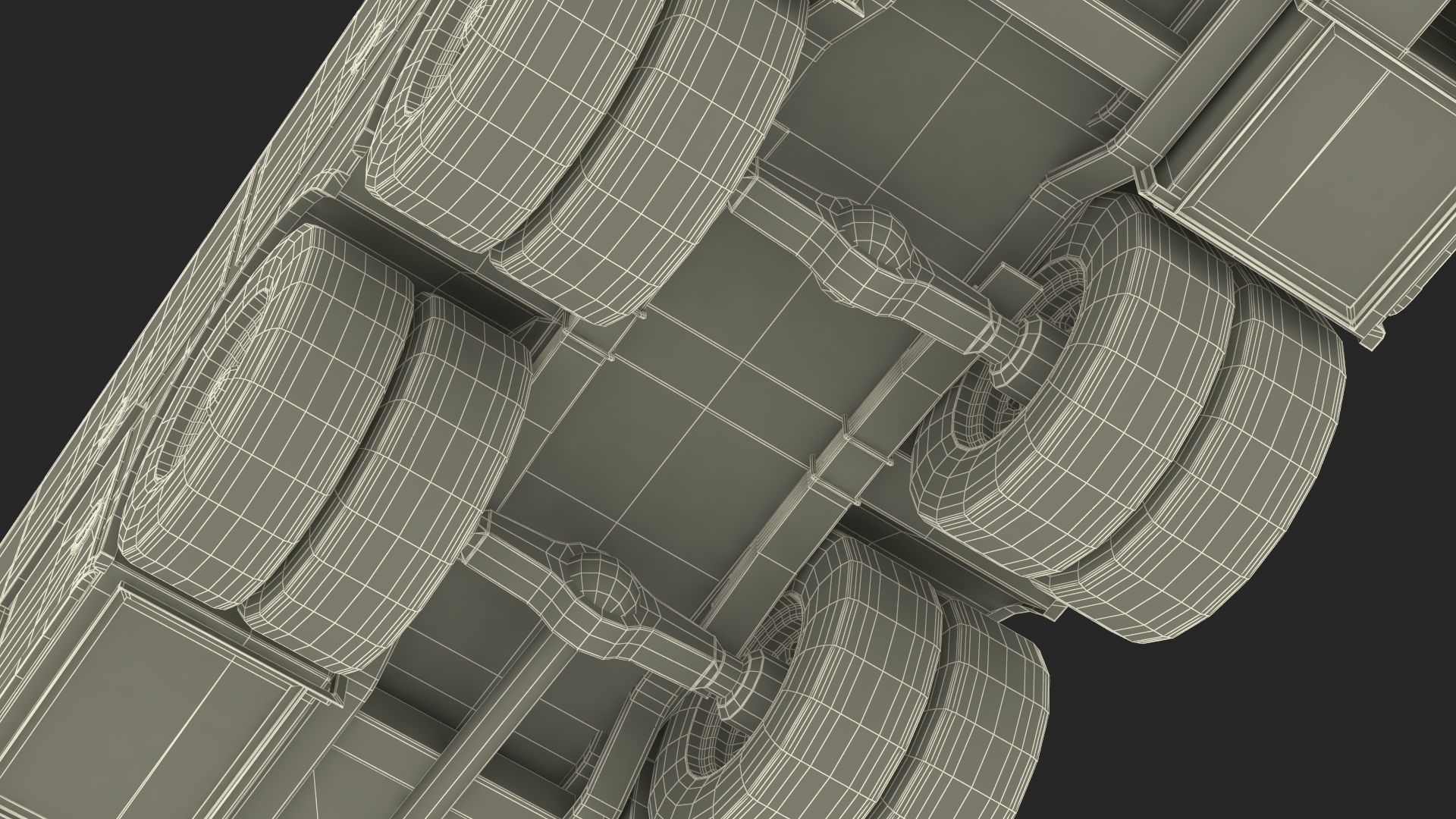 Rear Mount Ladder Fire Truck Rigged for Cinema 4D 3D model