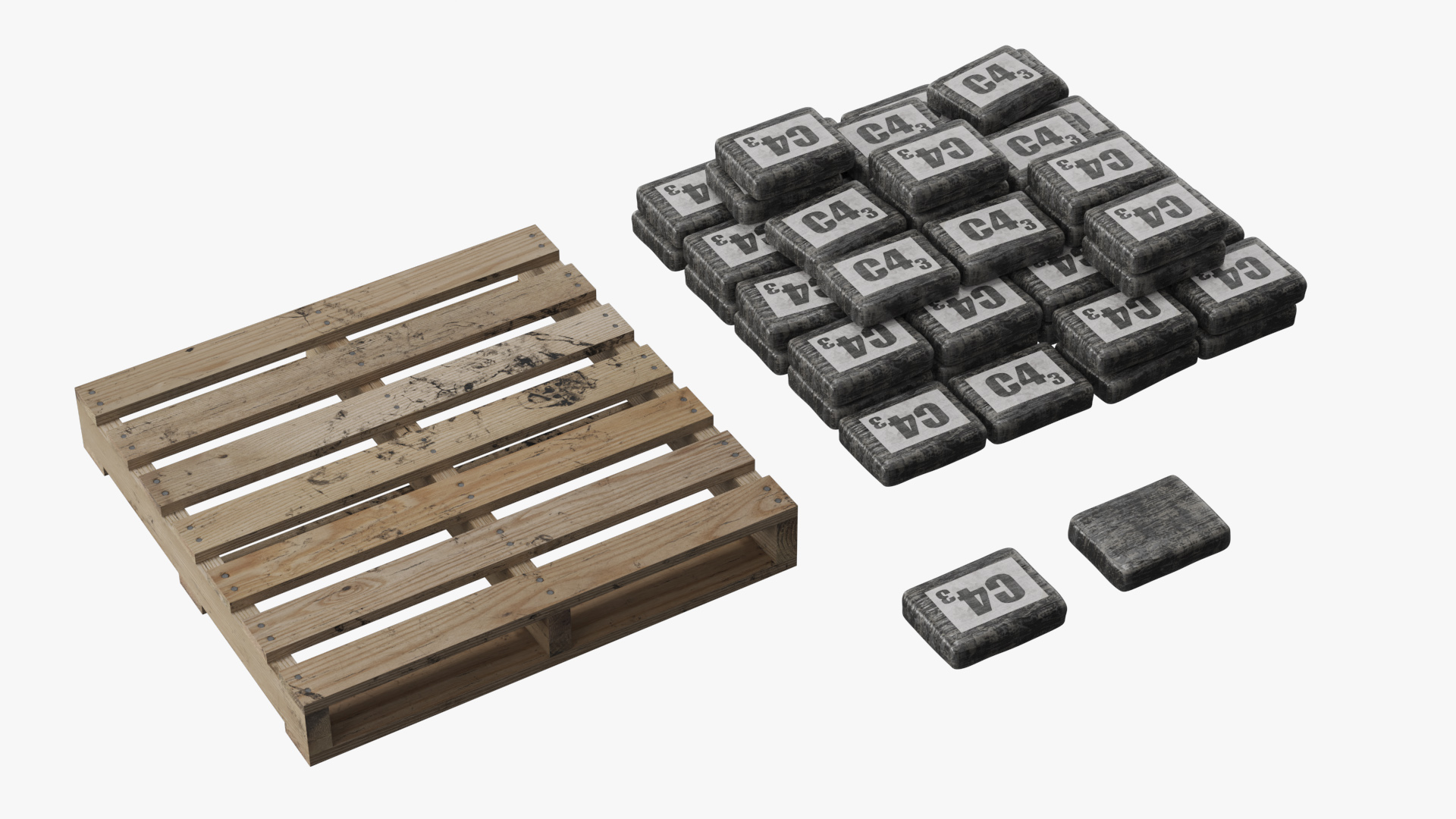 Wooden Pallet with Cocaine Bricks, view 6