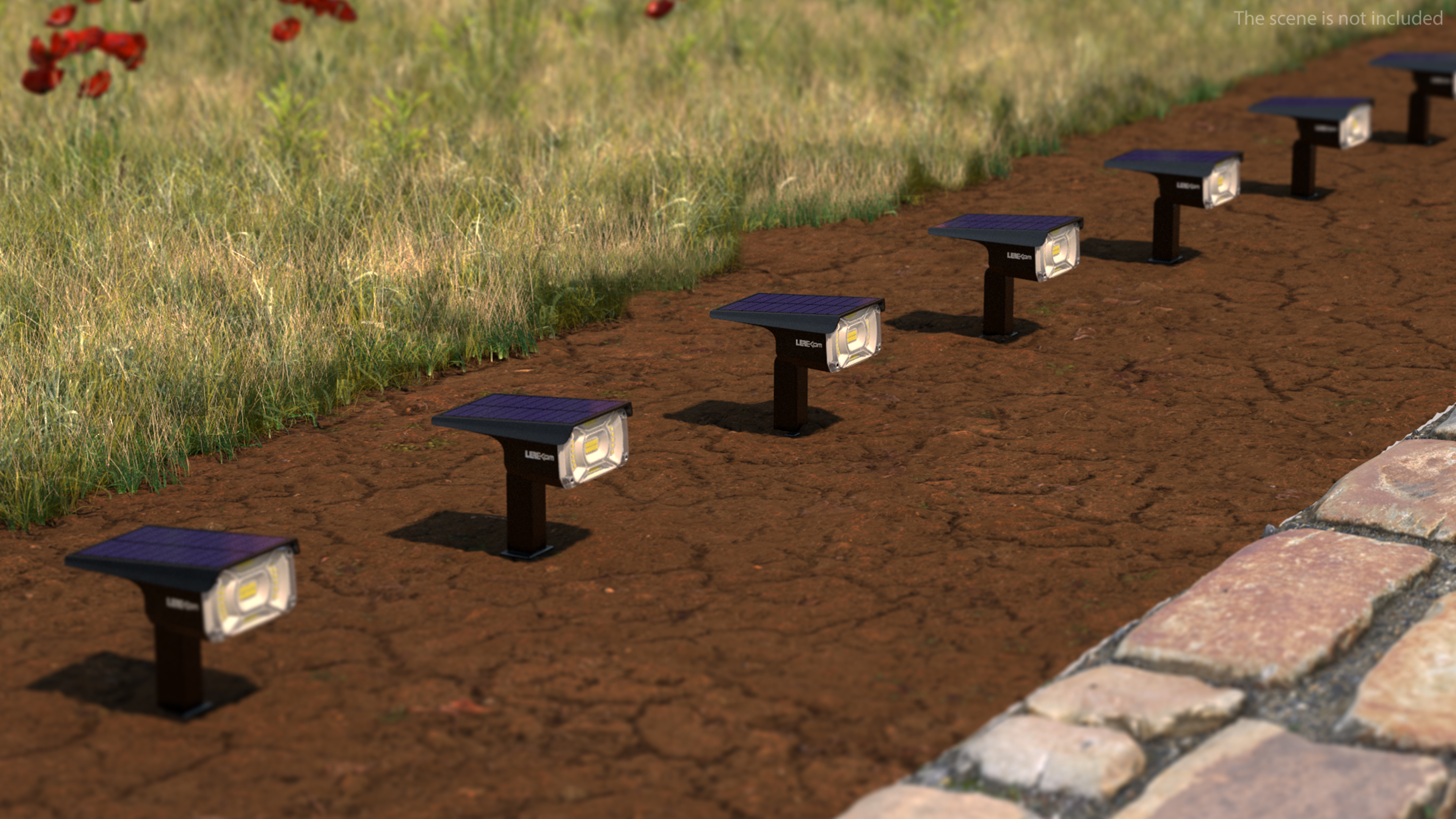 3D LEREKAM Solar Landscape Spotlight model