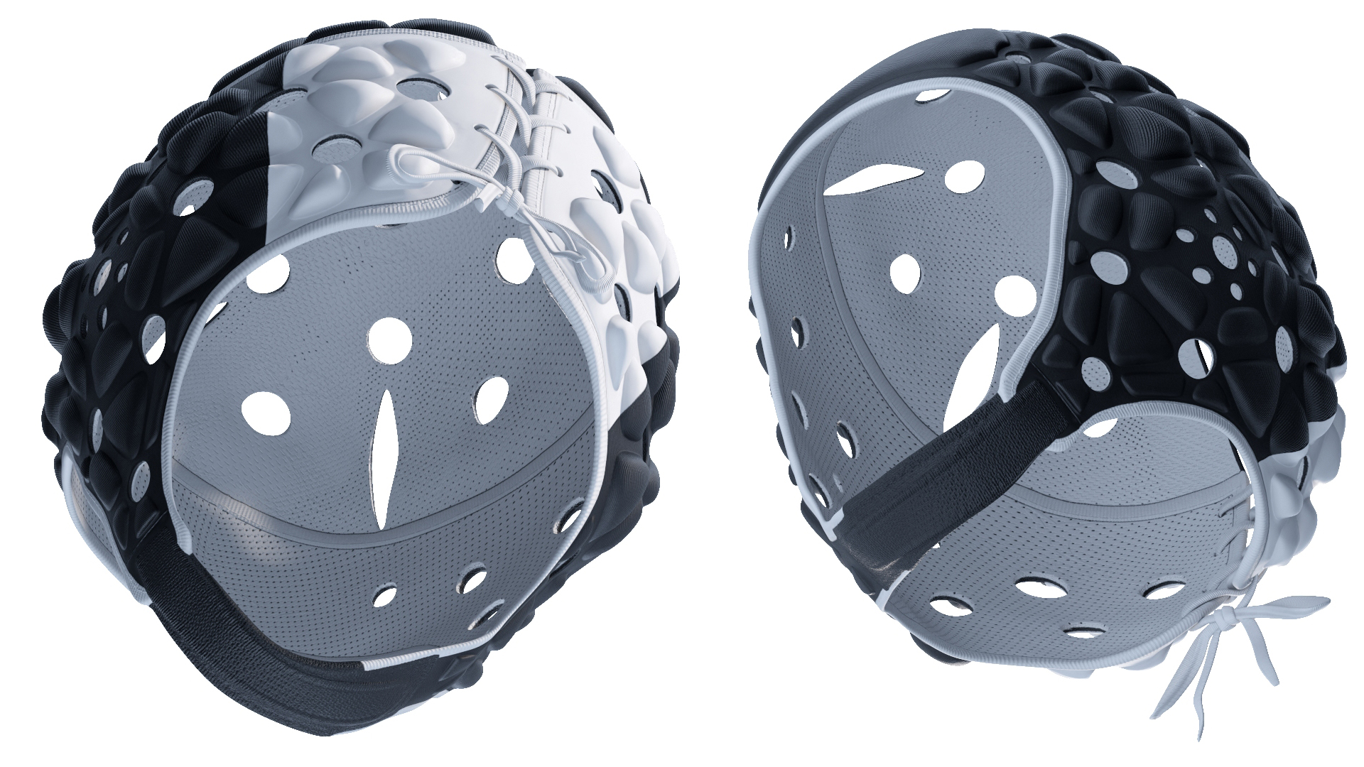 3D Uniform Black Man Football Player with Rugby Helmet Rigged model