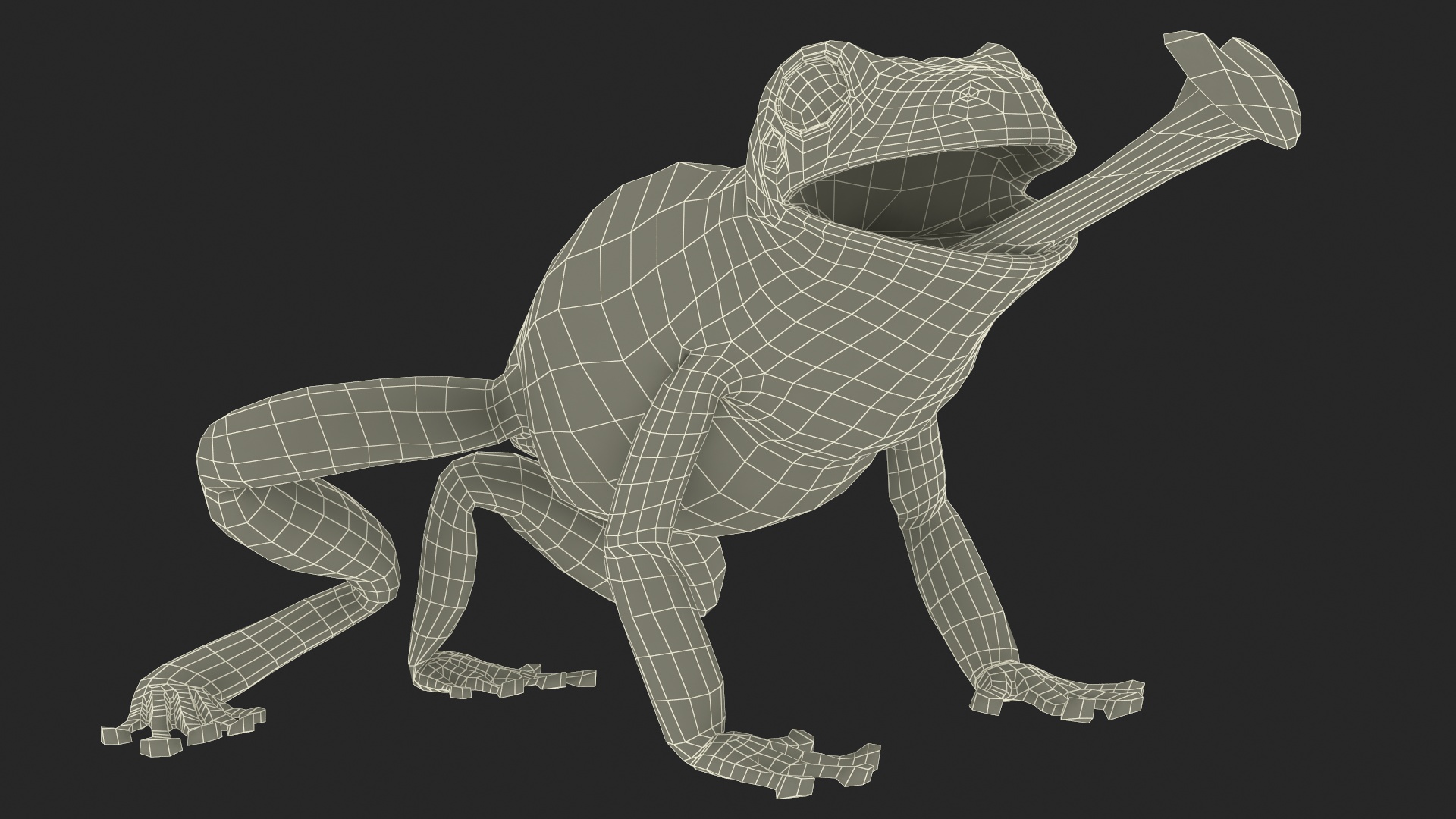 Realistic Australian Green Frog Rigged for Maya 3D