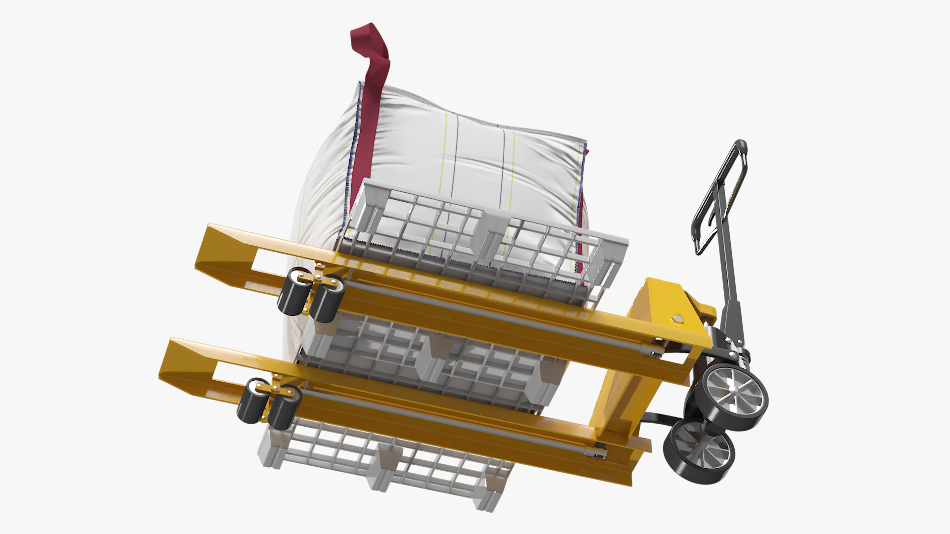 3D model Pallet Jack with Bulk Bag