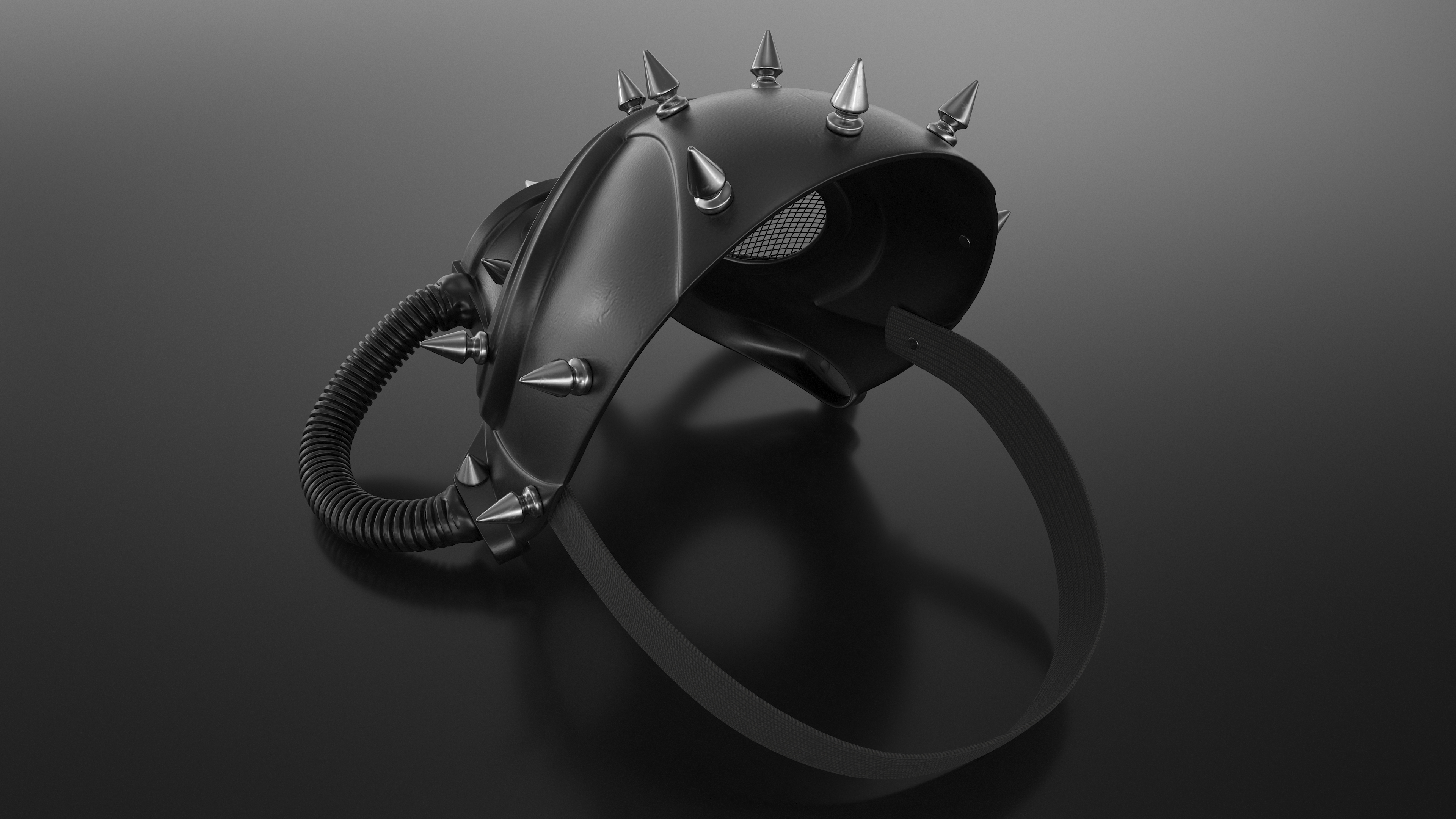 3D Steampunk Full Face Gas Mask model