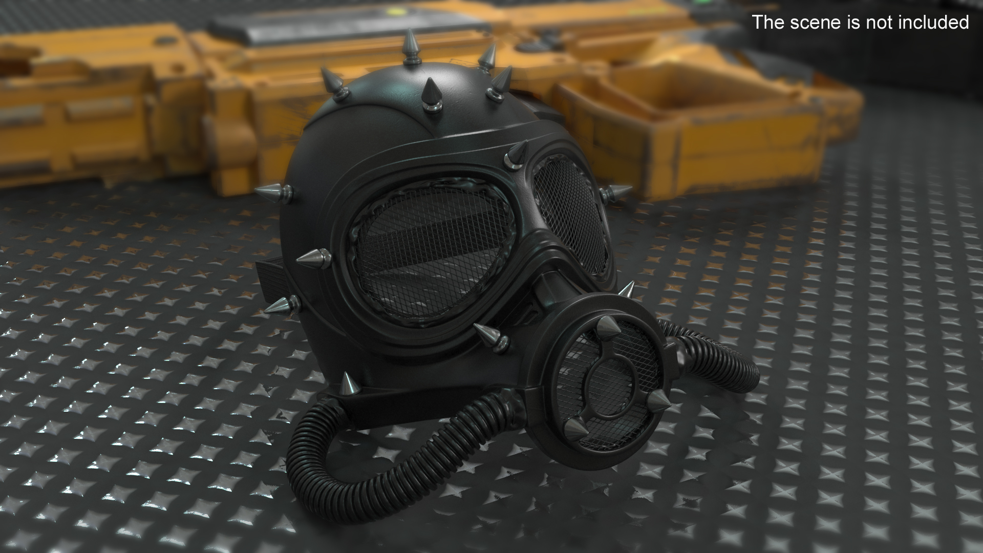 3D Steampunk Full Face Gas Mask model