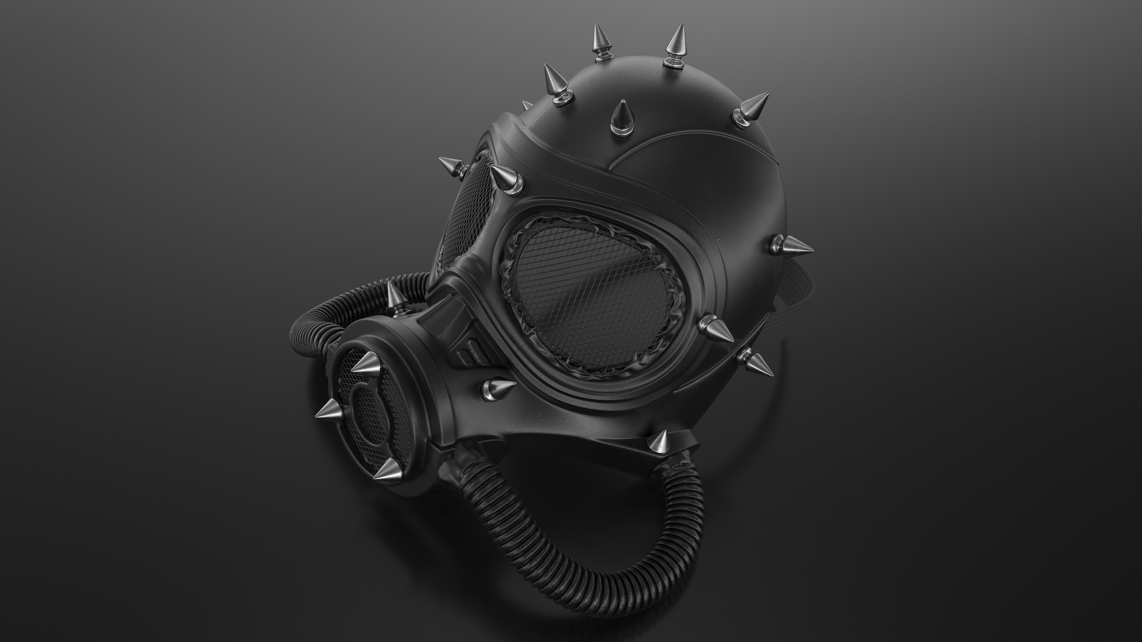 3D Steampunk Full Face Gas Mask model