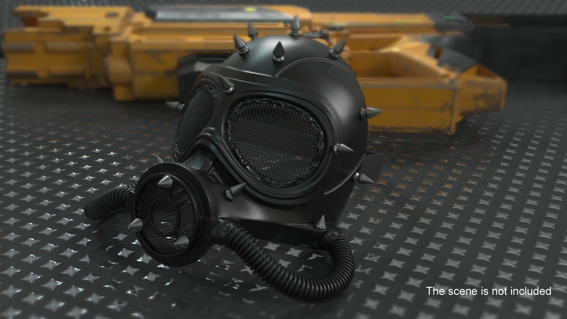 3D Steampunk Full Face Gas Mask model