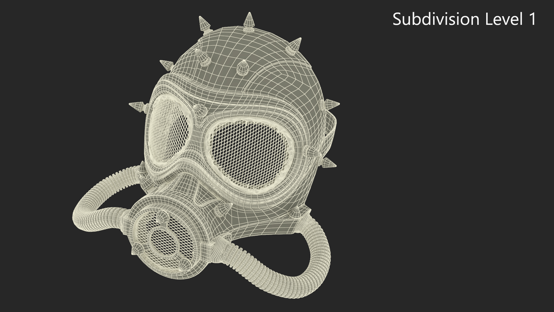 3D Steampunk Full Face Gas Mask model
