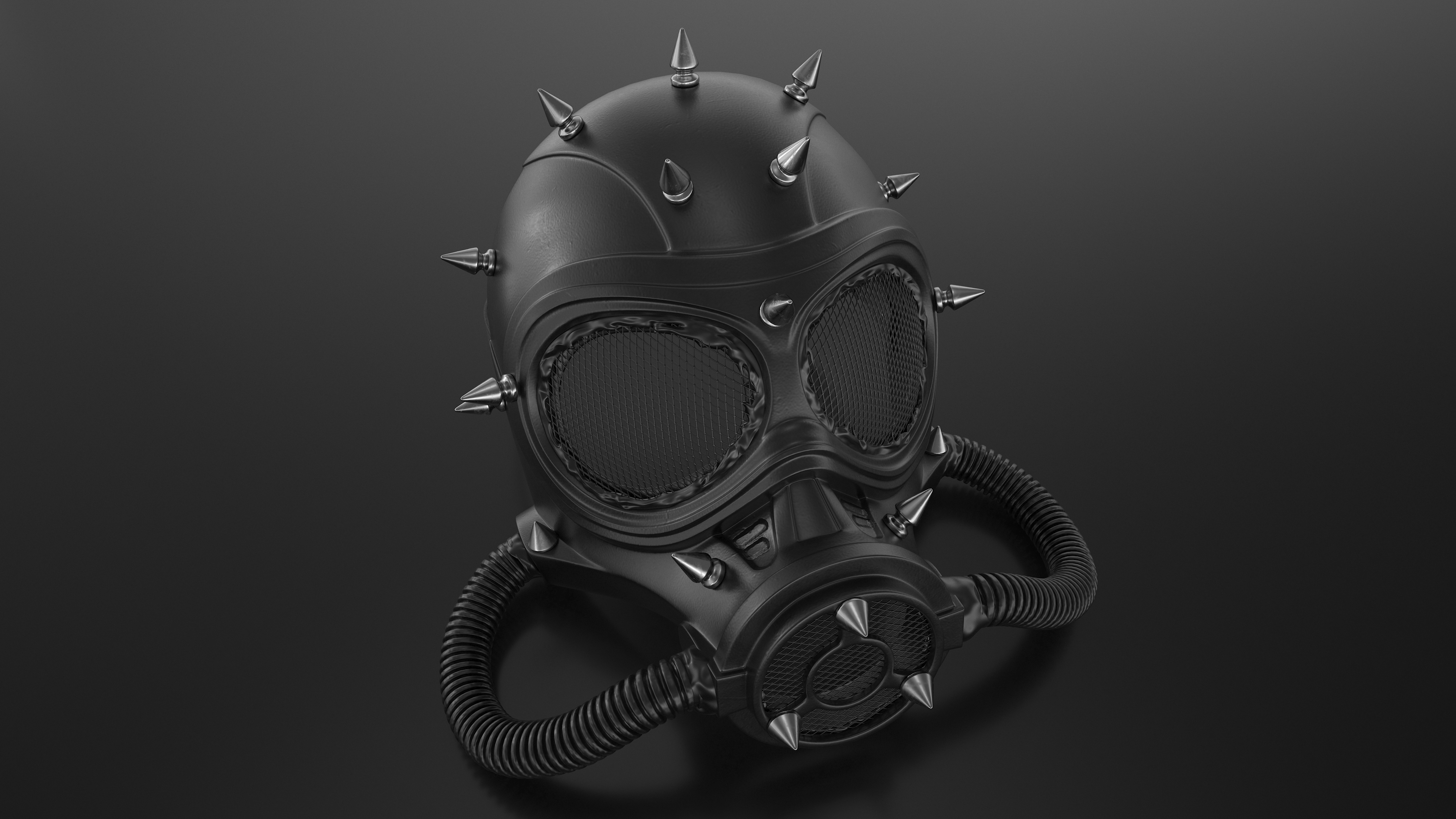 3D Steampunk Full Face Gas Mask model