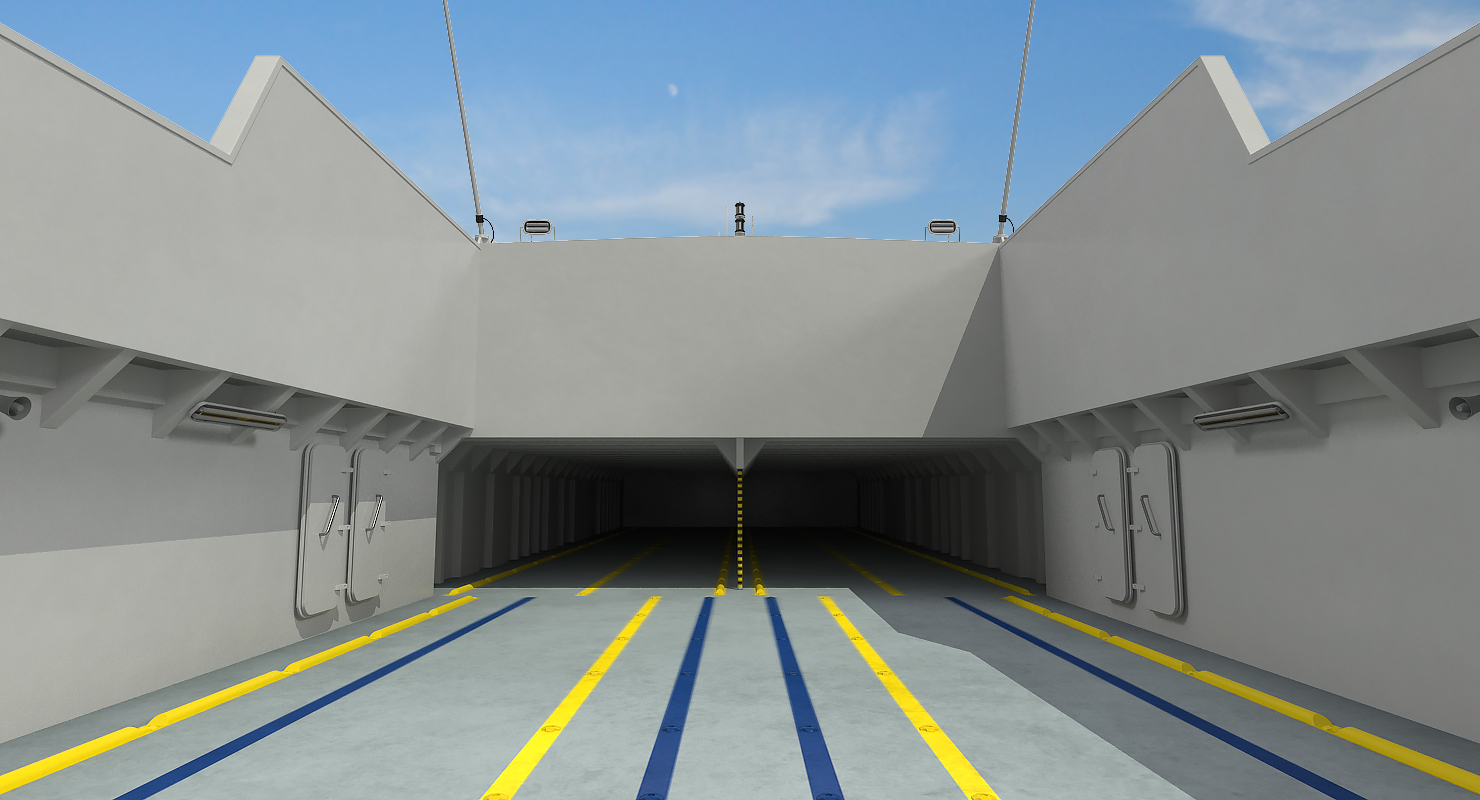 3D Ferry Fast RoPax 4512 Kriola model