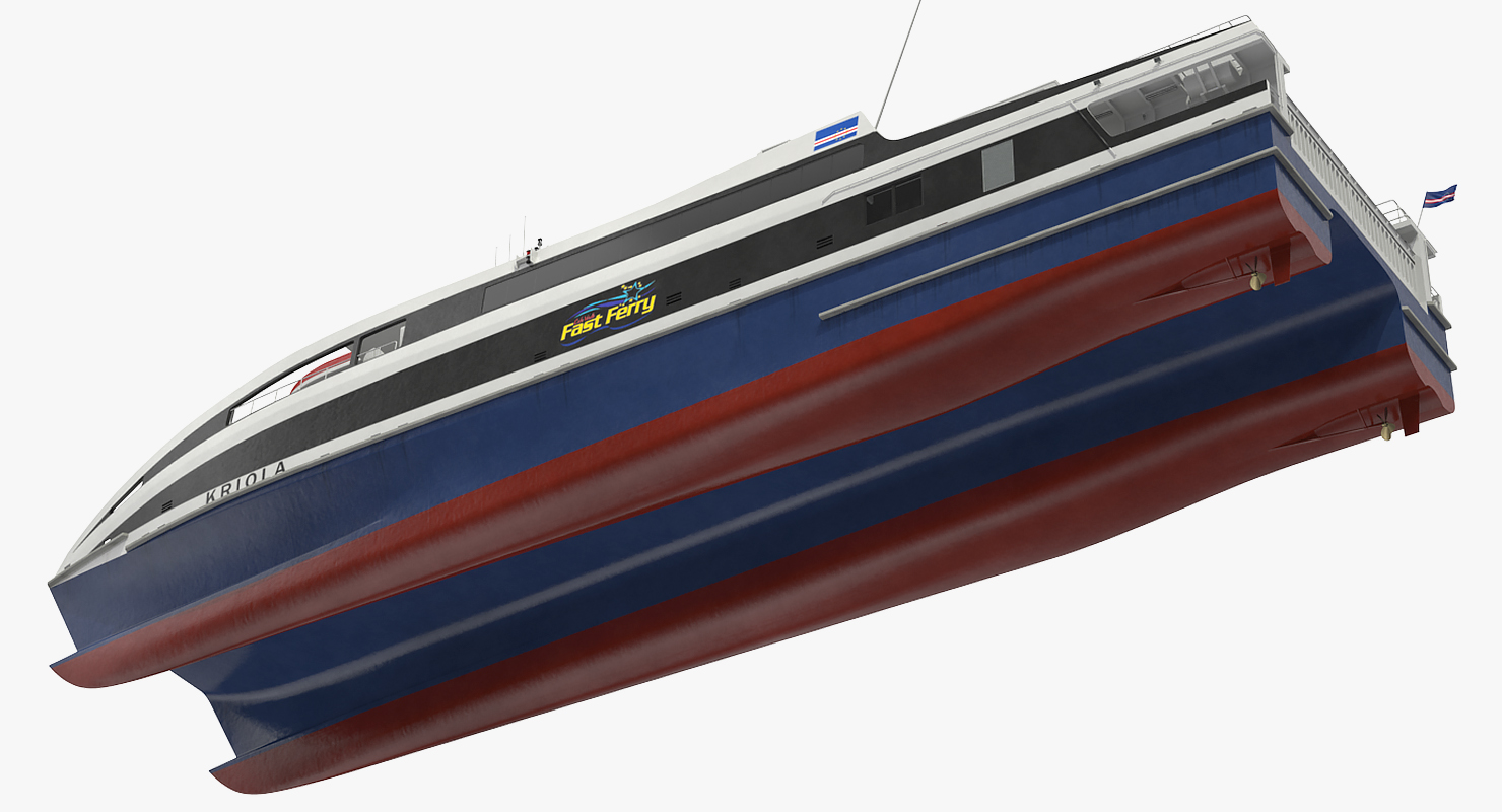 3D Ferry Fast RoPax 4512 Kriola model