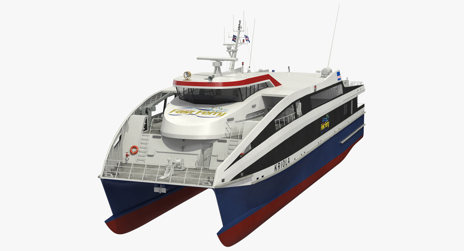 3D Ferry Fast RoPax 4512 Kriola model