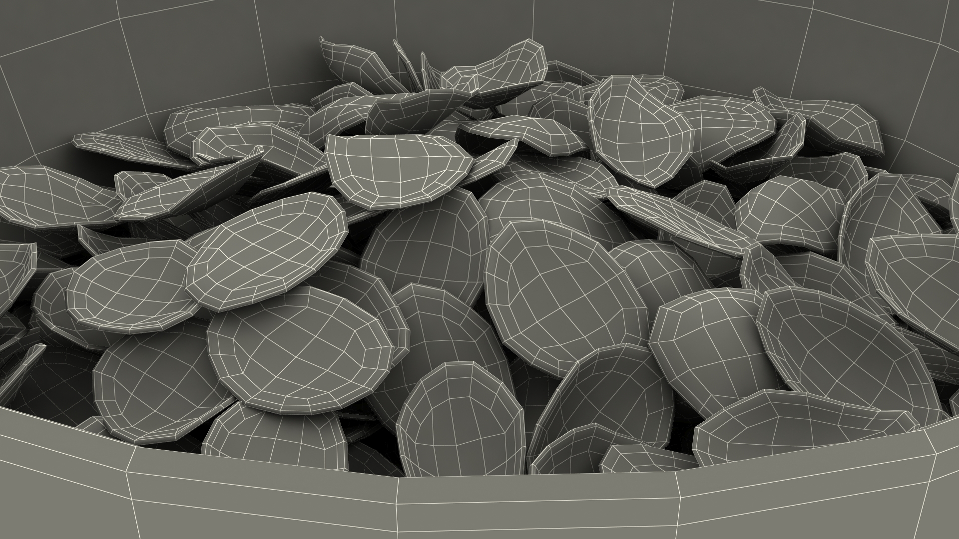 3D Dry Cereal Corn Flakes on a Plate model