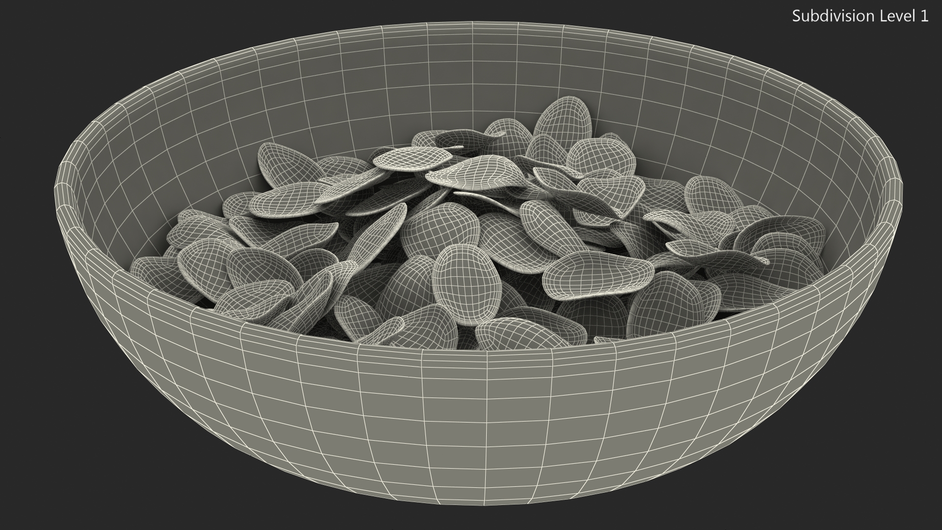 3D Dry Cereal Corn Flakes on a Plate model