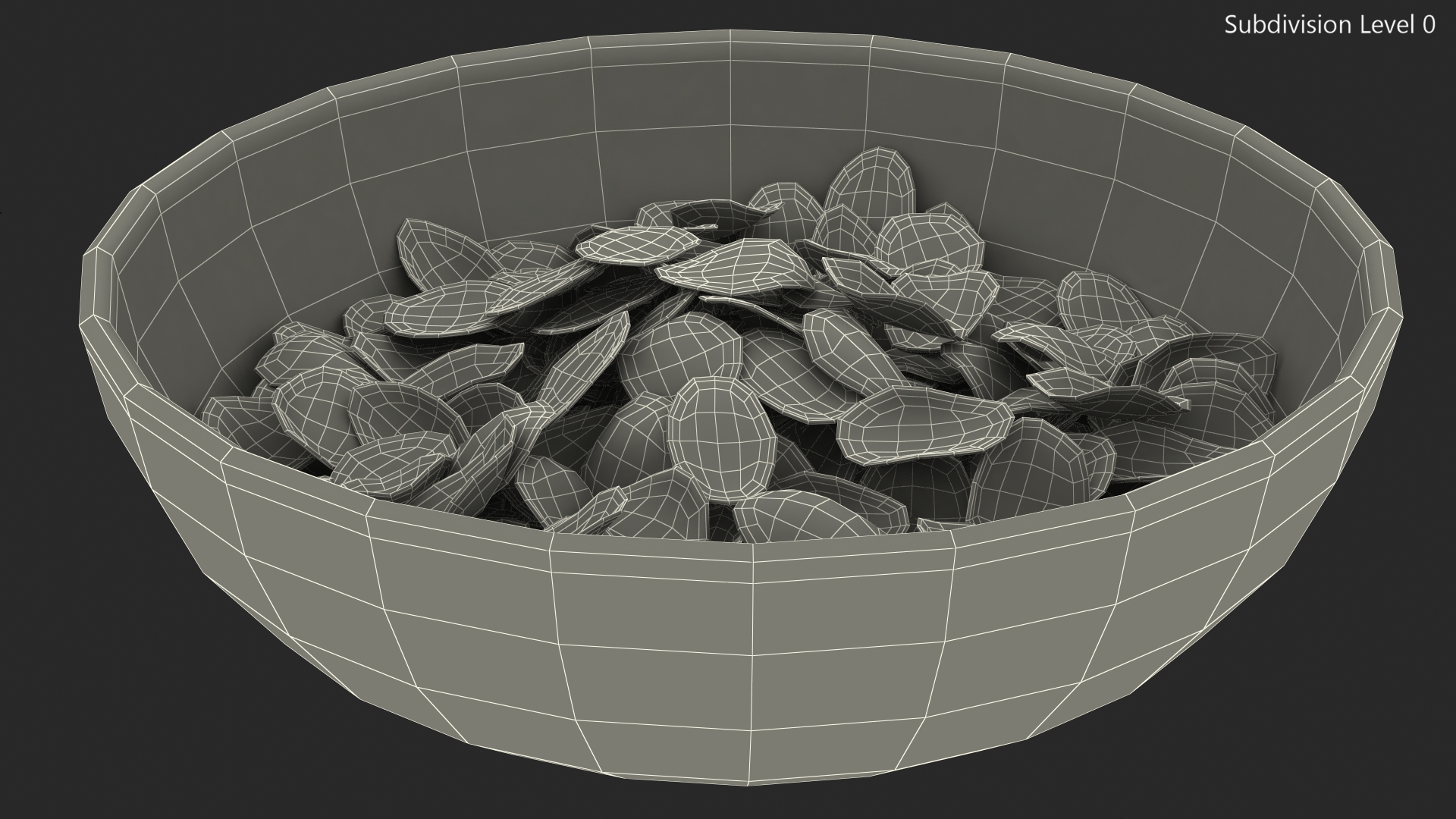 3D Dry Cereal Corn Flakes on a Plate model
