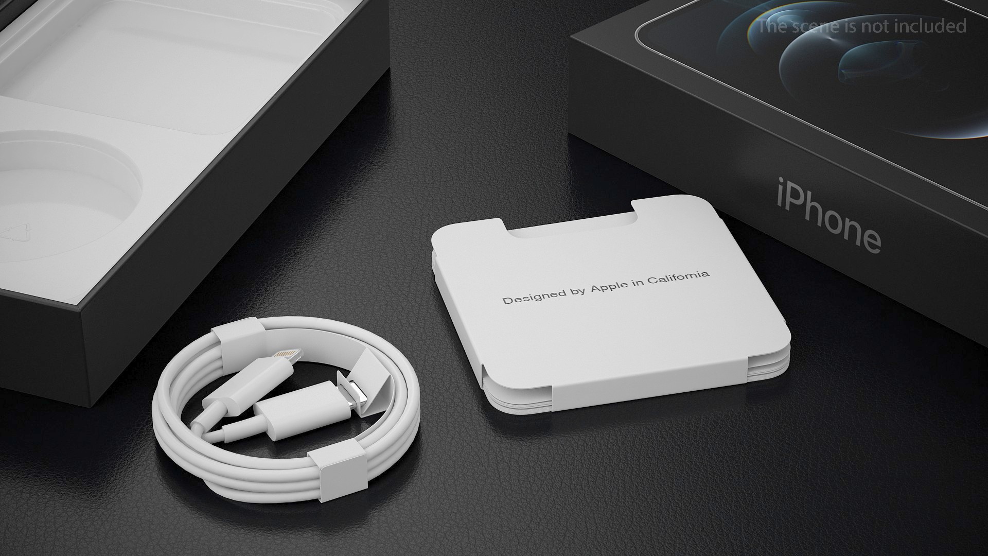 3D iPhone 12 Pro Max Box Silver model