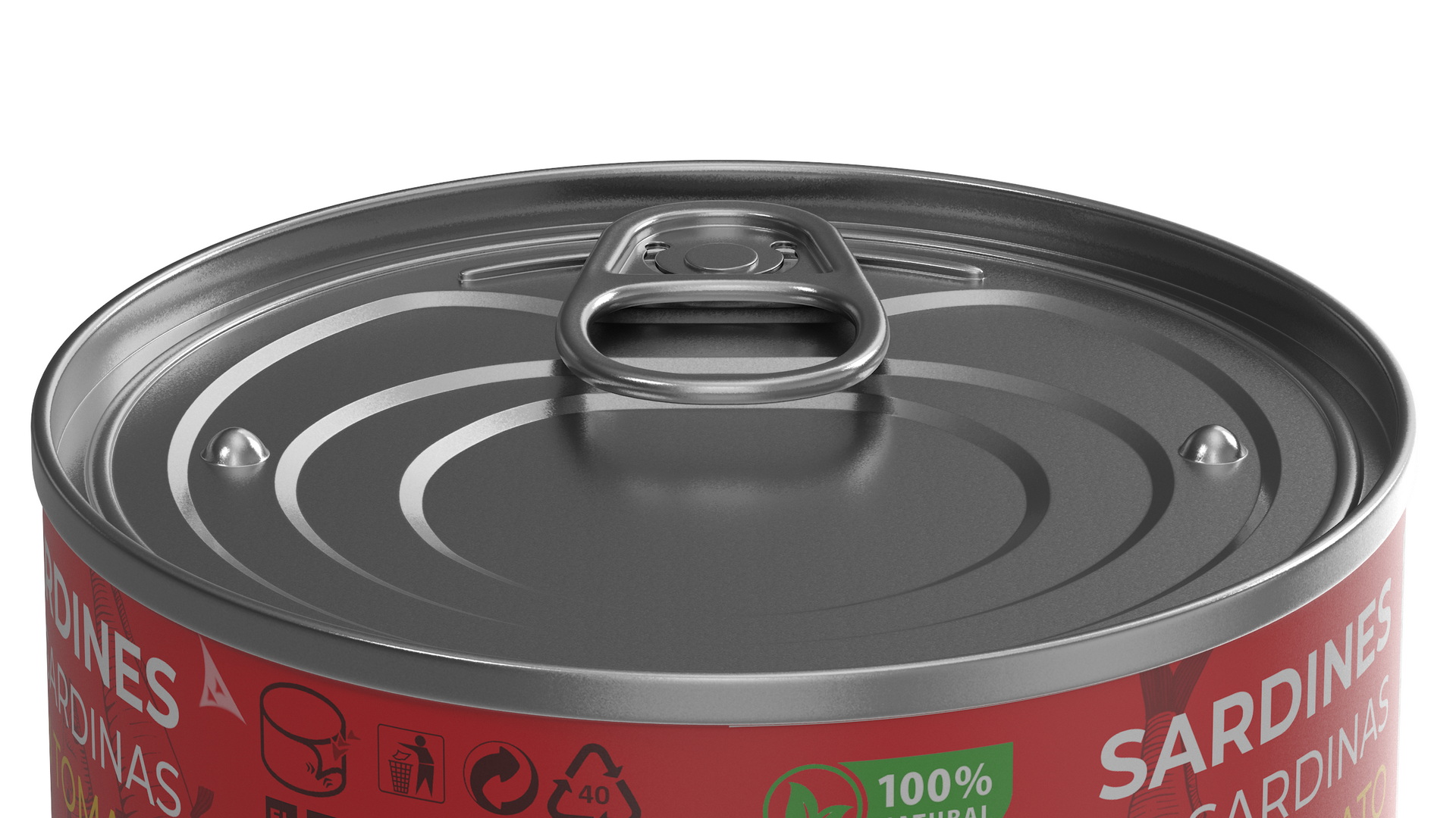 3D Canned Sardines in Tomato Souse