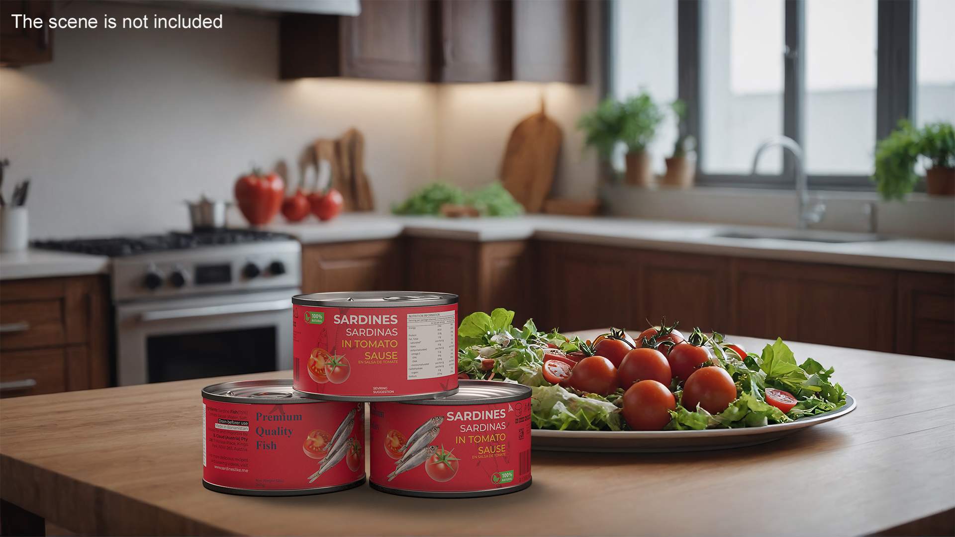 3D Canned Sardines in Tomato Souse