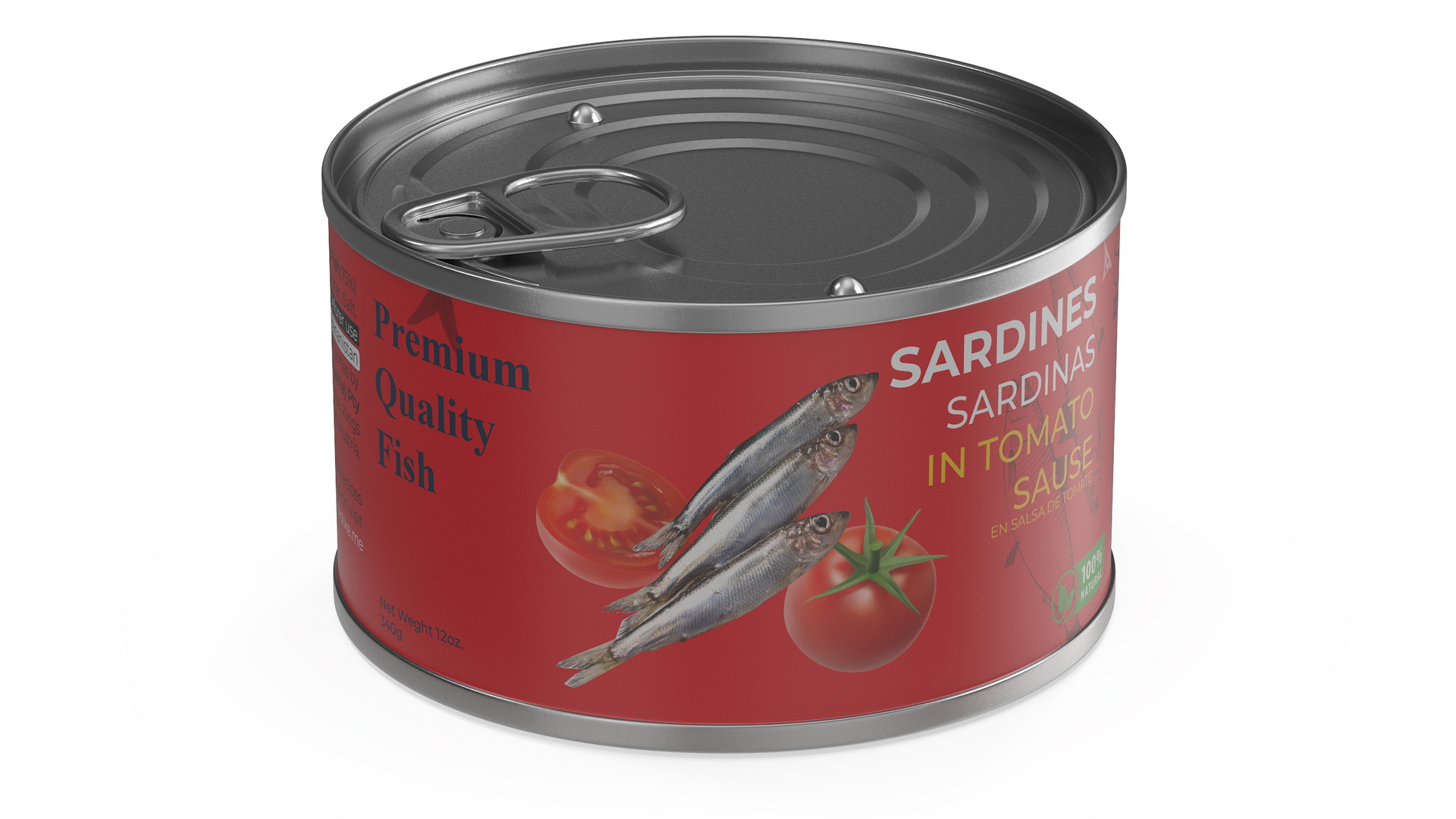 3D Canned Sardines in Tomato Souse
