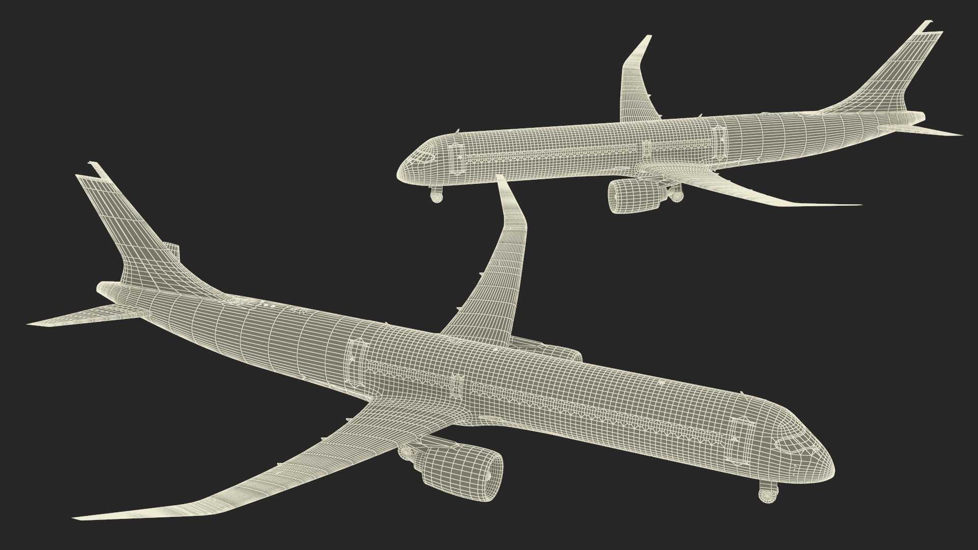3D Concept Modern Aircraft Turbofan Rigged for Maya model