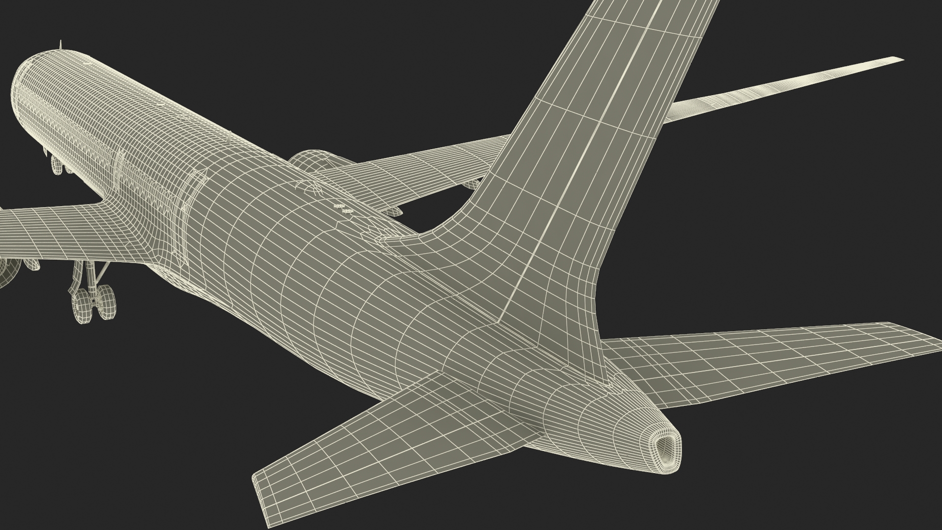 3D Concept Modern Aircraft Turbofan Rigged for Maya model