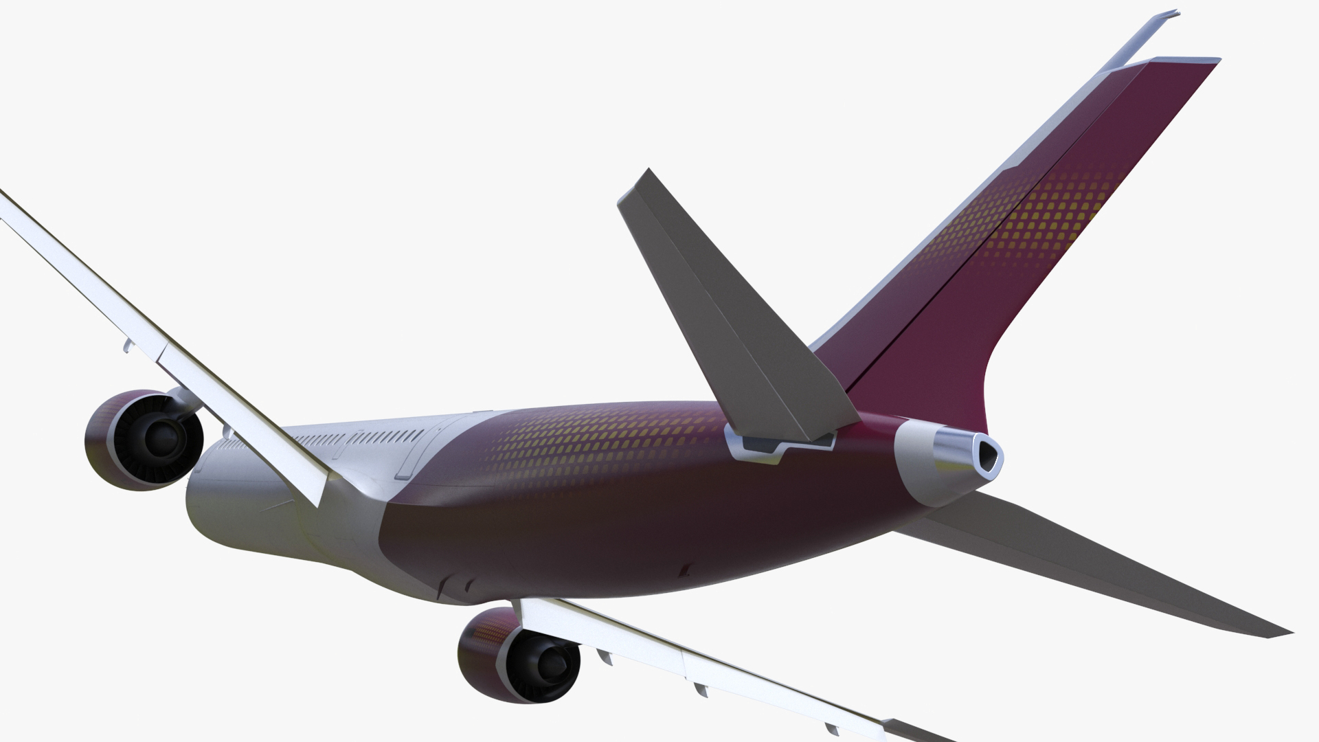 3D Concept Modern Aircraft Turbofan Rigged for Maya model