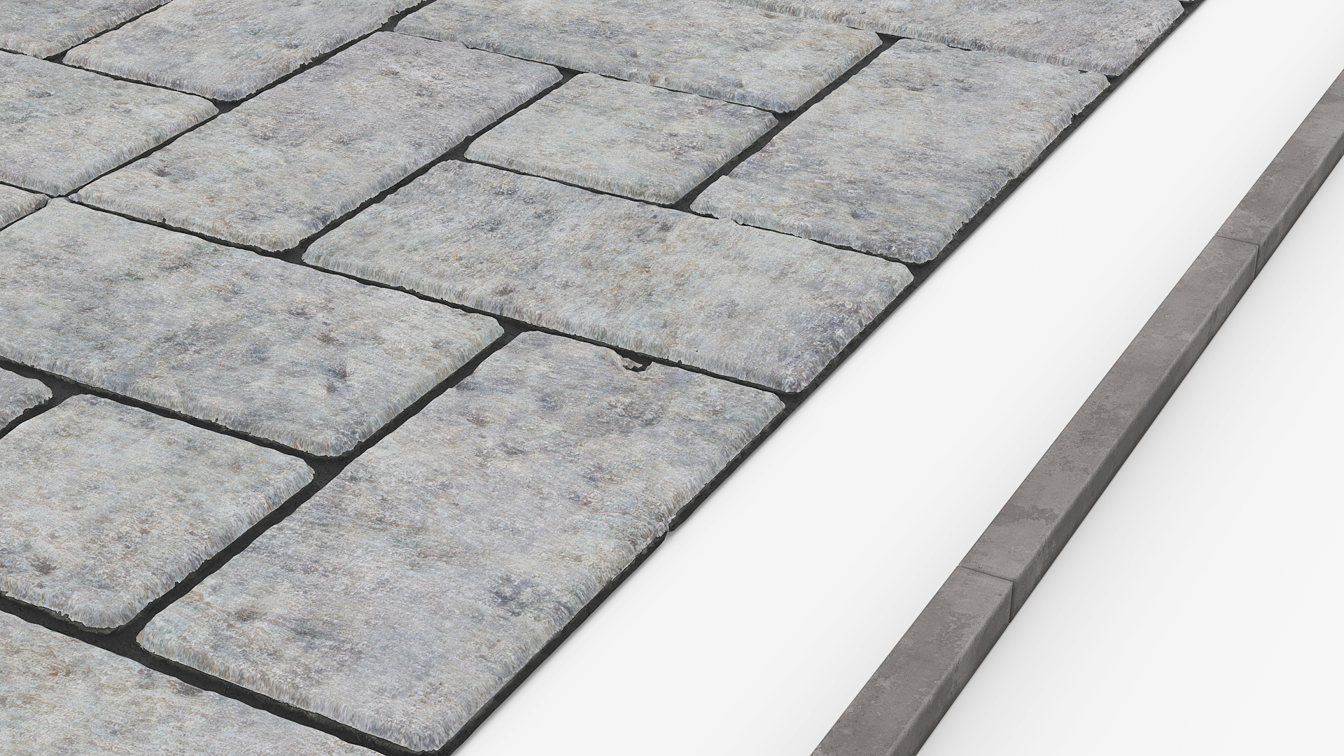 Concrete Paver Set with Border Gray, view 6