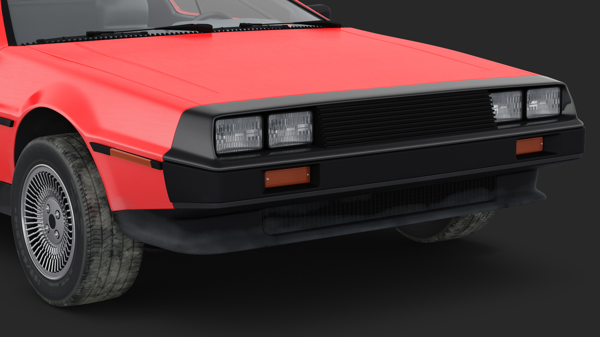 3D 80s Sport Car Generic Rigged model