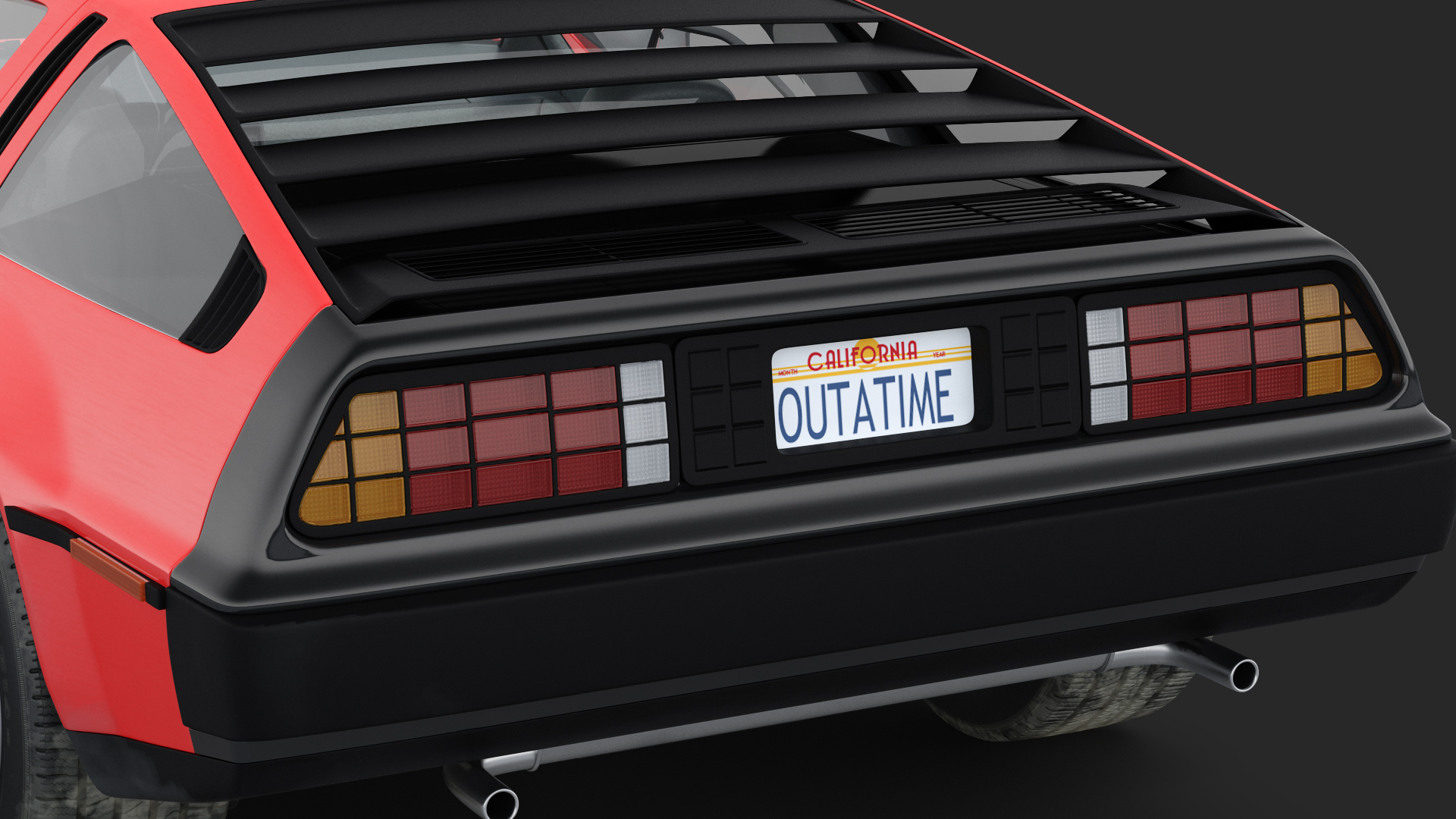 3D 80s Sport Car Generic Rigged model