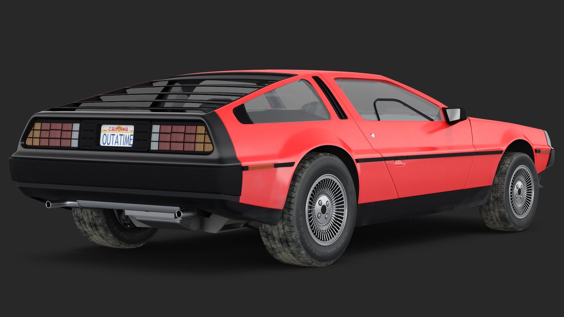 3D 80s Sport Car Generic Rigged model